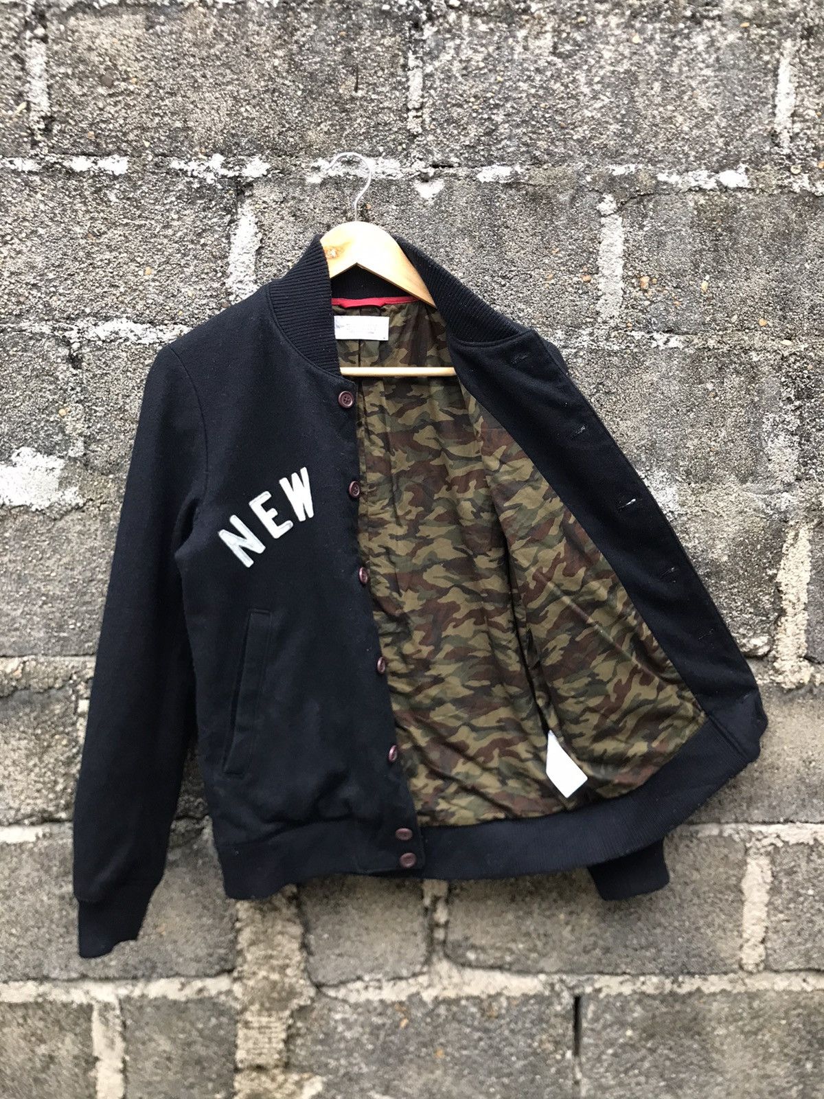 Japanese Brand 🌟Browny New York Button Up Wool Bomber Jacket Size US S / EU 44-46 / 1 - 6 Thumbnail