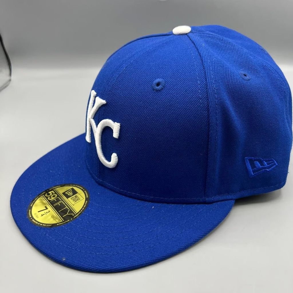 New Era Kansas City Royals Hat Men 7 3/4 59Fifty New Era Fitted Cap Size ONE SIZE - 3 Thumbnail