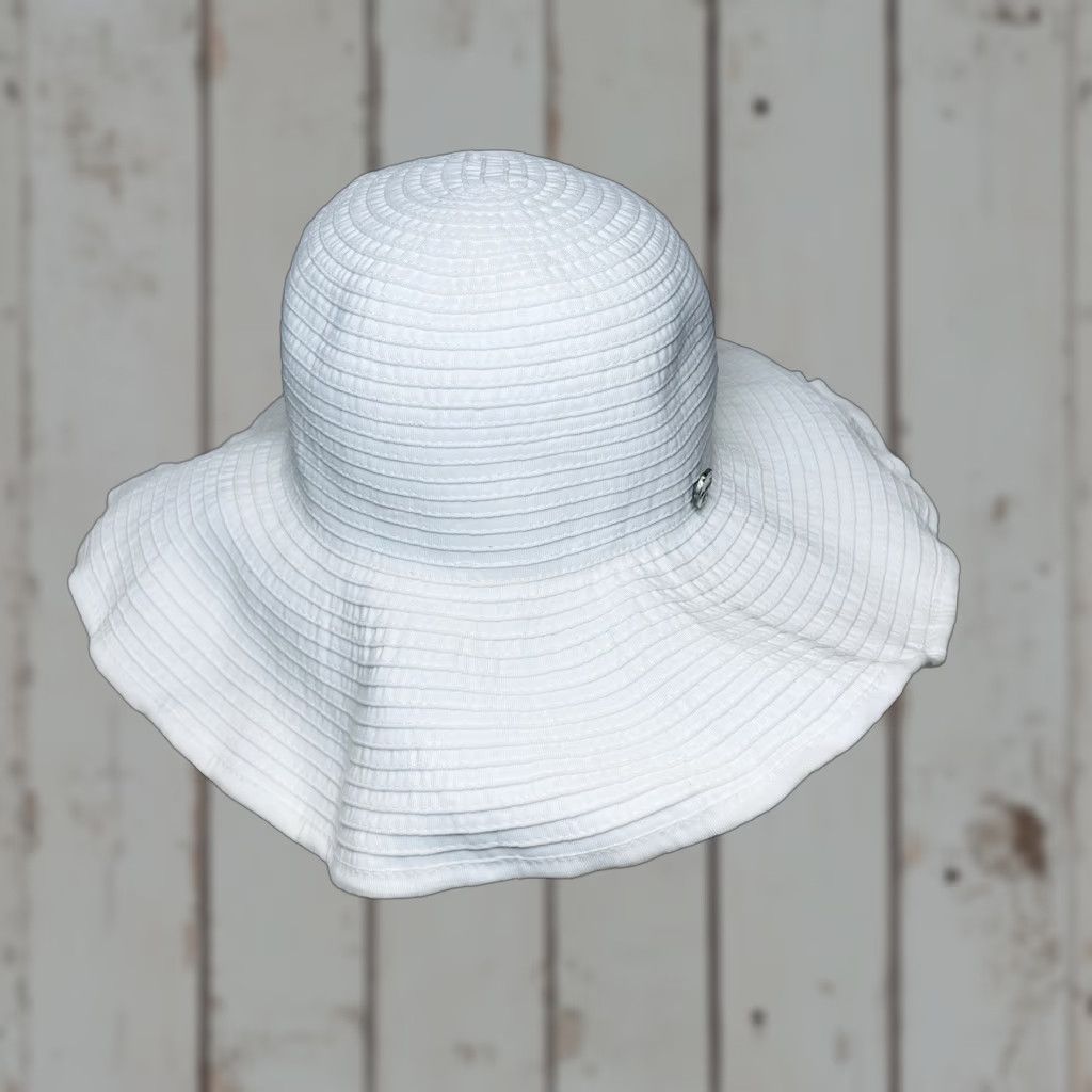 Vintage Seafolly Australia Hat Women's Wide Brim Sun Hat One Size White Beach Travel Size ONE SIZE - 1 Thumbnail