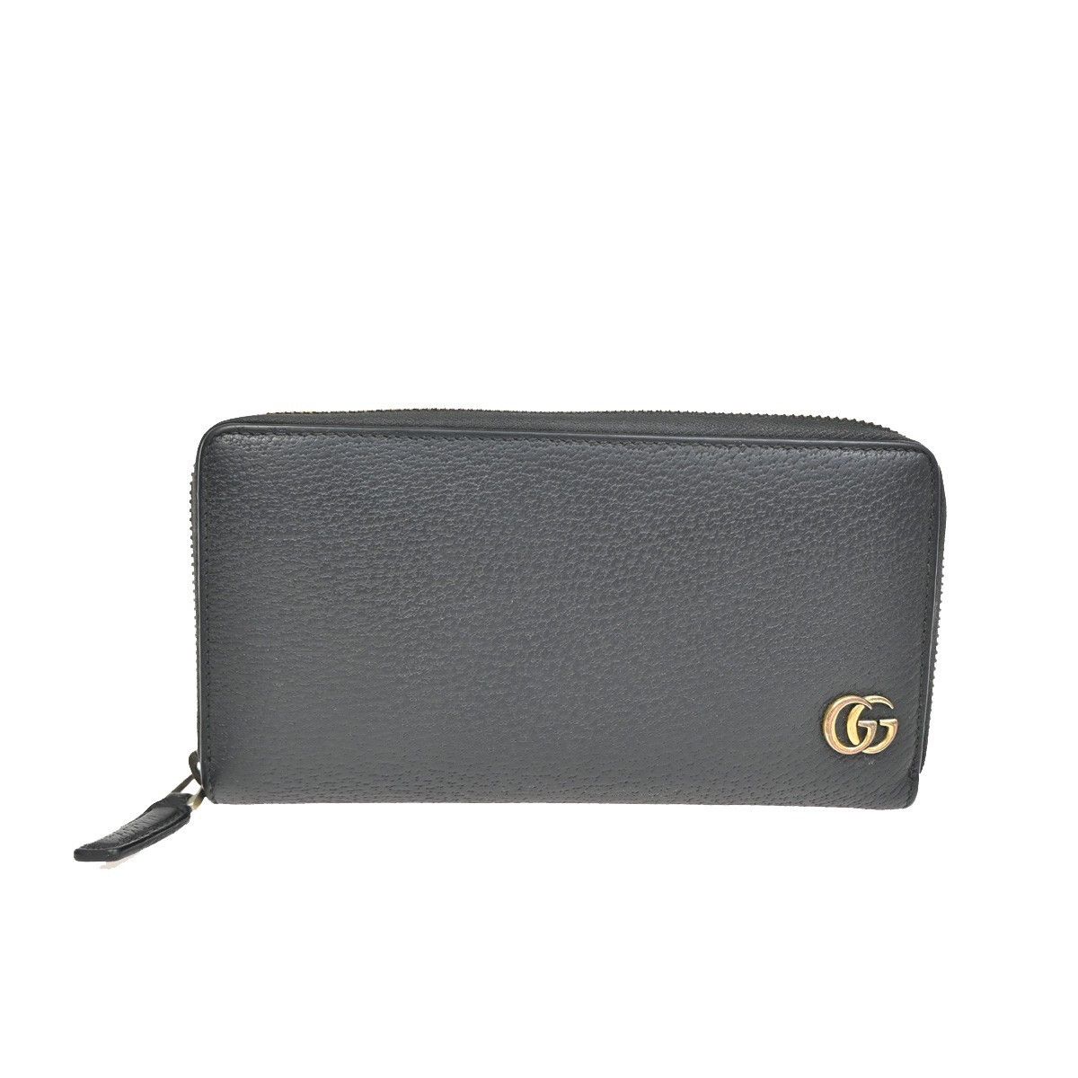 Gucci Gucci GG Marmont Zip Around Wallet Leather Size ONE SIZE - 1 Thumbnail
