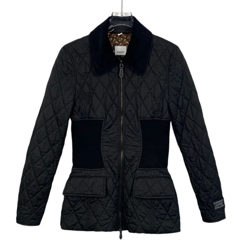 Burberry Burberry Black Quilted Collared Coat Size US S / EU 44-46 / 1 - 1 Thumbnail