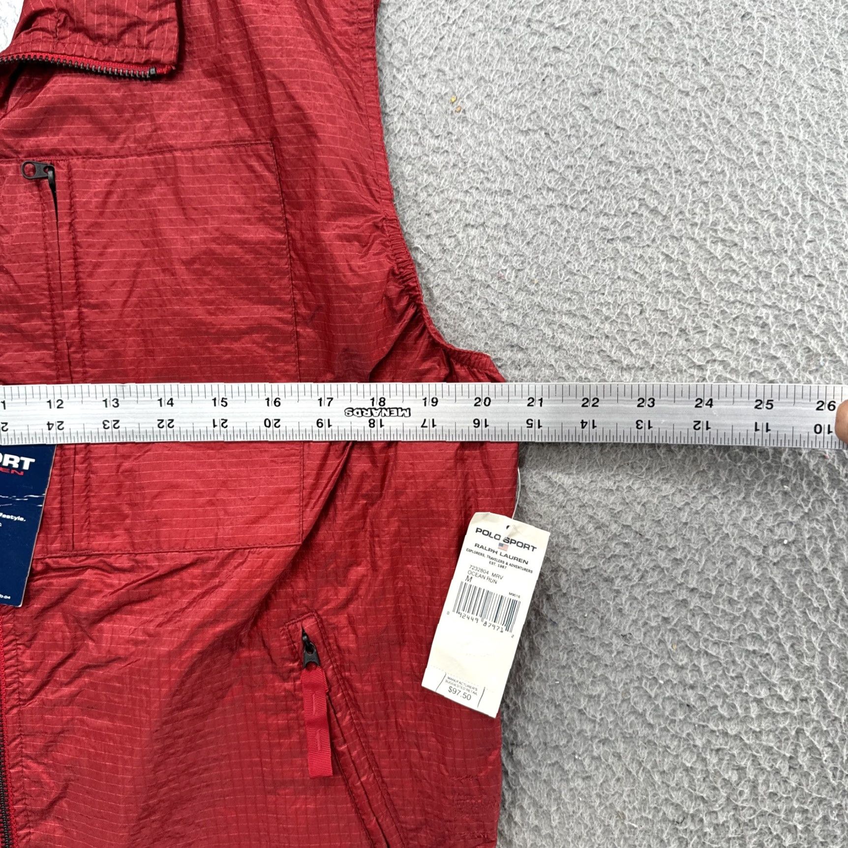 Ralph Lauren VINTAGE Polo Sport Ralph Lauren Windbreaker Ripstop Hood Vest Mens SZ M NEW Size US M / EU 48-50 / 2 - 5 Thumbnail