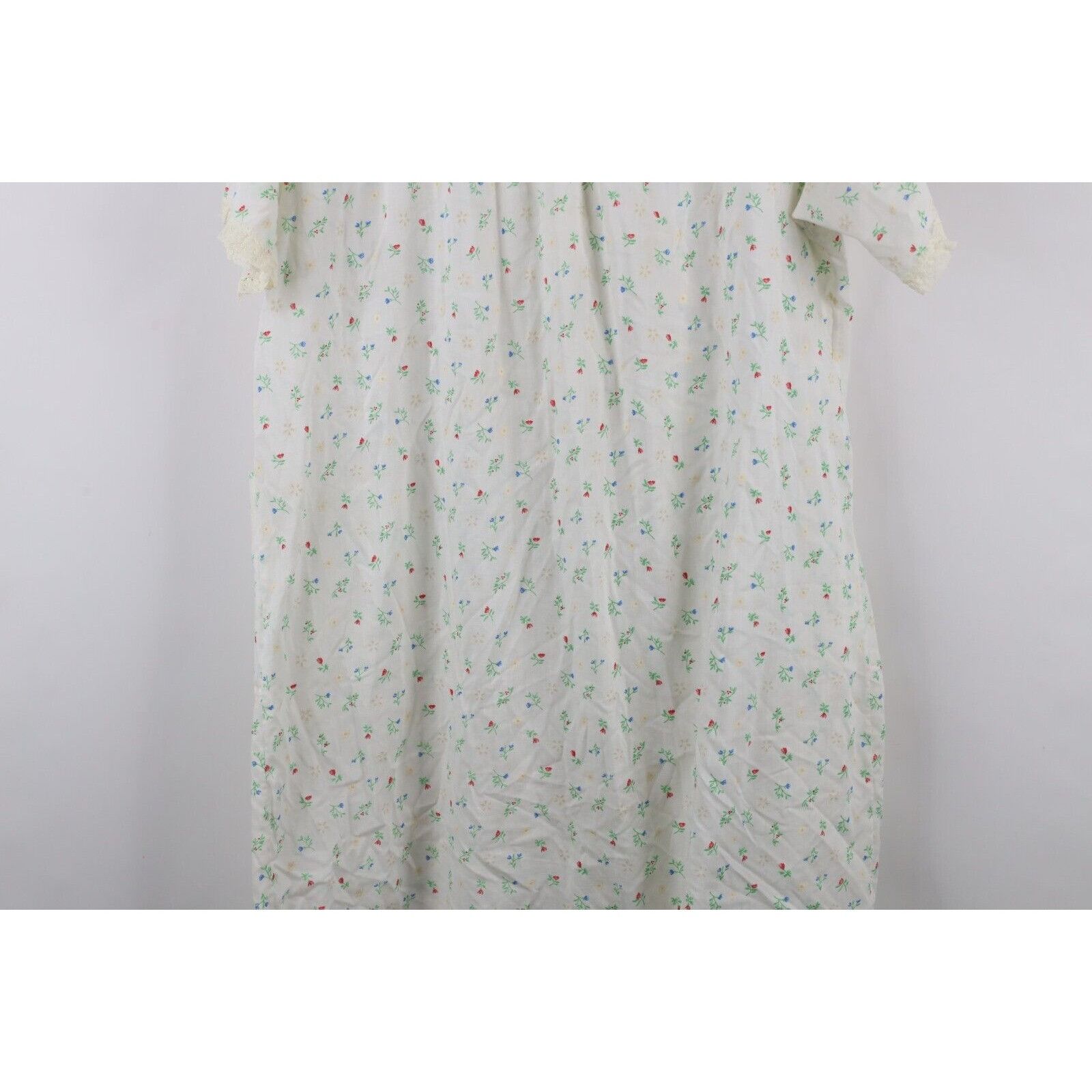 Vintage Vintage 70s Mid Century Modern MCM Sheer Flower Muu Muu Gown Size L / US 10 / IT 46 - 12 Thumbnail