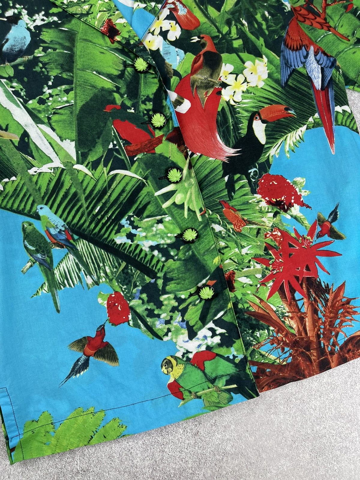 Louis Feraud × Vintage Louis Feraud Suit Blazer Trousers Tropical Bird Print Size M / US 6-8 / IT 42-44 - 3 Thumbnail