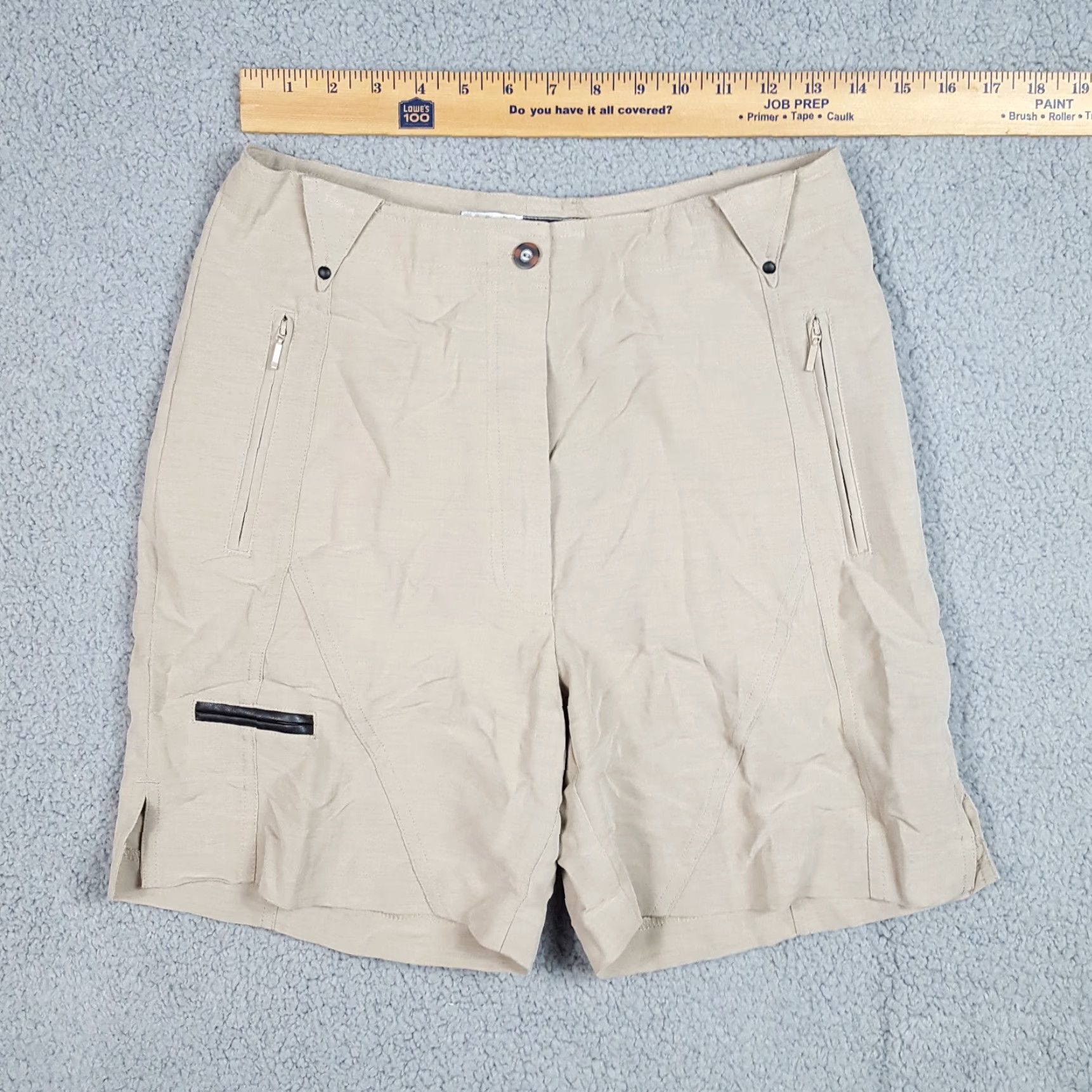 Vintage VINTAGE Jamie Sadock Golf Chino Shorts Women's Athletic Beige Light Weight High Waisted Size 8 Size 30" / US 8 / IT 44 - 5 Thumbnail