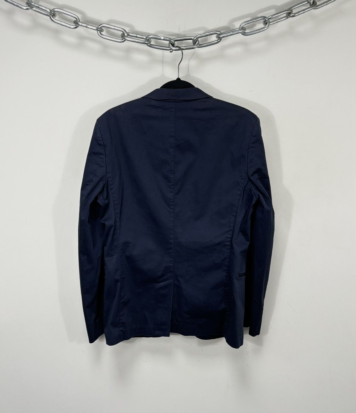 Hugo Boss Hugo Boss Men’s Navy Blue 2-Piece Pima Cotton Suit Size 38R - 4 Thumbnail