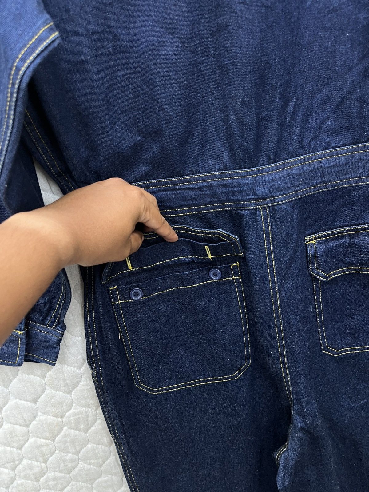 Japanese Brand 🔥🔥🔥ARCHIVE EVENRIVER JAPANESE DENIM OVERALL Size US 34 / EU 50 - 11 Thumbnail