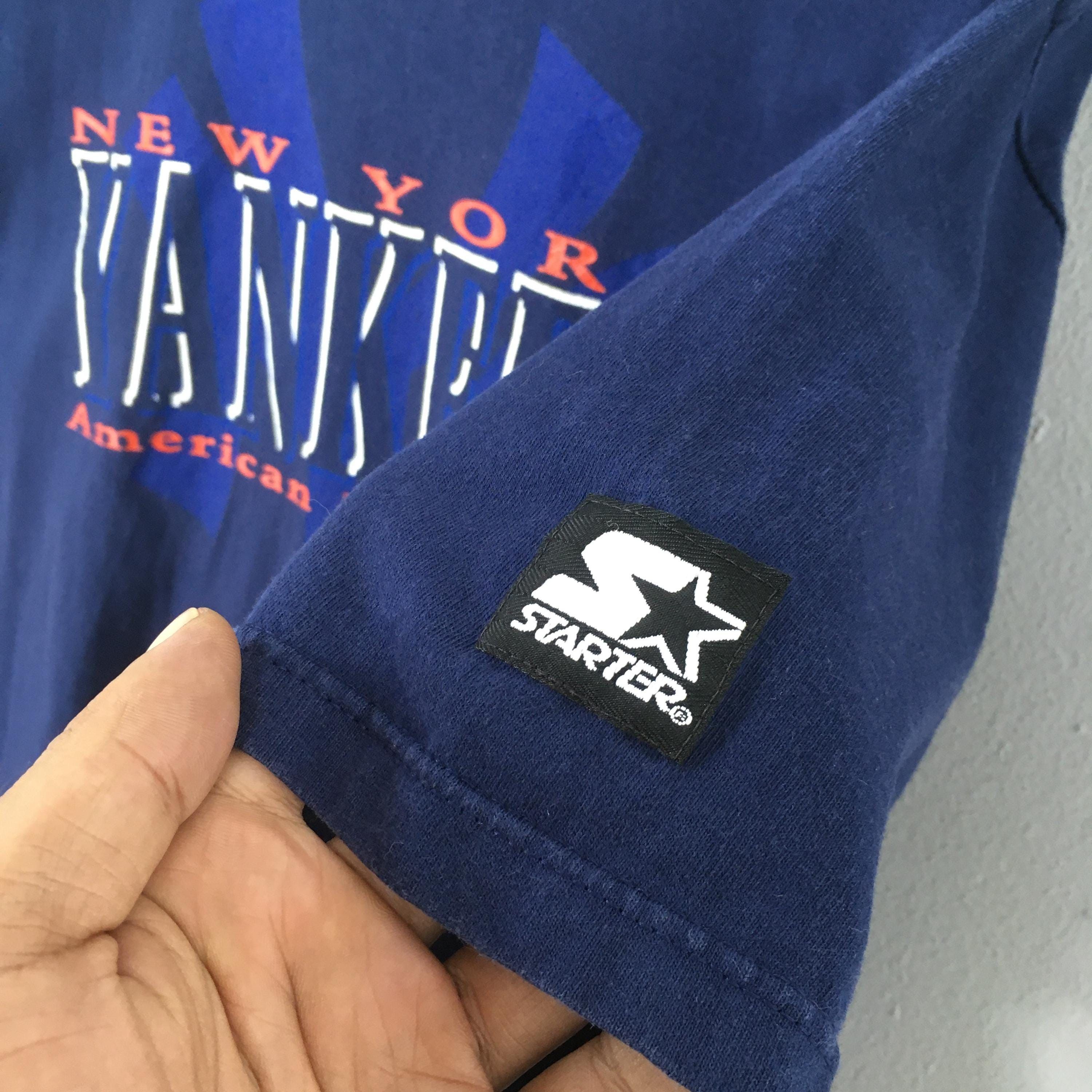 MLB Vintage 90s New York Yankees MLB Blue T shirt XLarge Size US XL / EU 56 / 4 - 4 Thumbnail