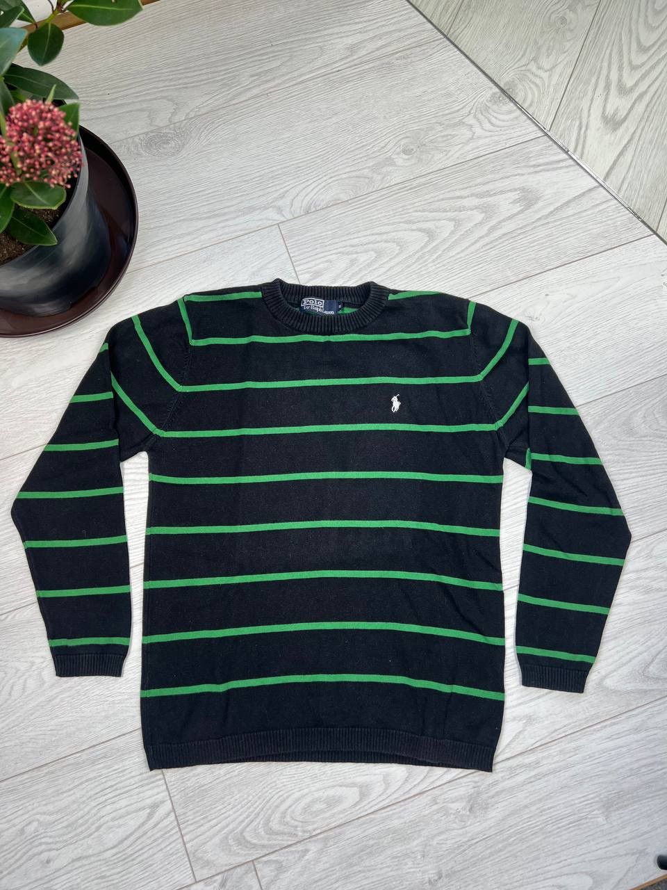 Polo Ralph Lauren × Vintage Vintage Polo Ralph Lauren Striped Boxy Sweater Y2K L Size US M / EU 48-50 / 2 - 1 Thumbnail