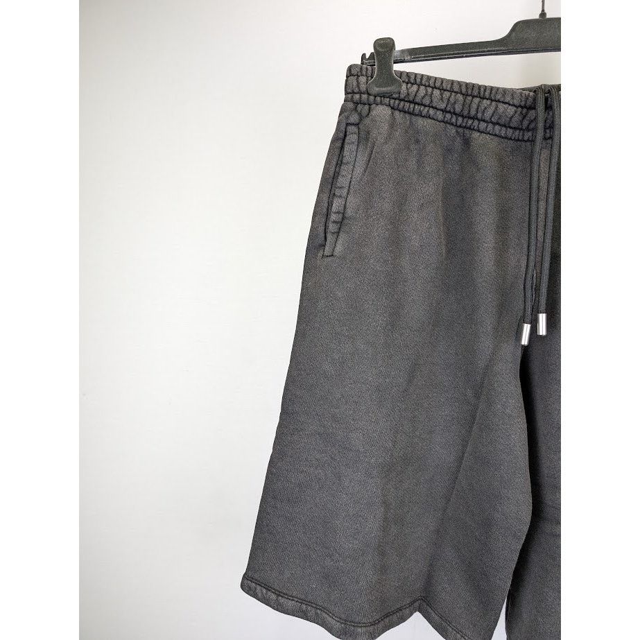 Off-White o1rshd1 BW S. Matthew Over Sweatshorts in Black Grey Size US 34 / EU 50 - 4 Thumbnail