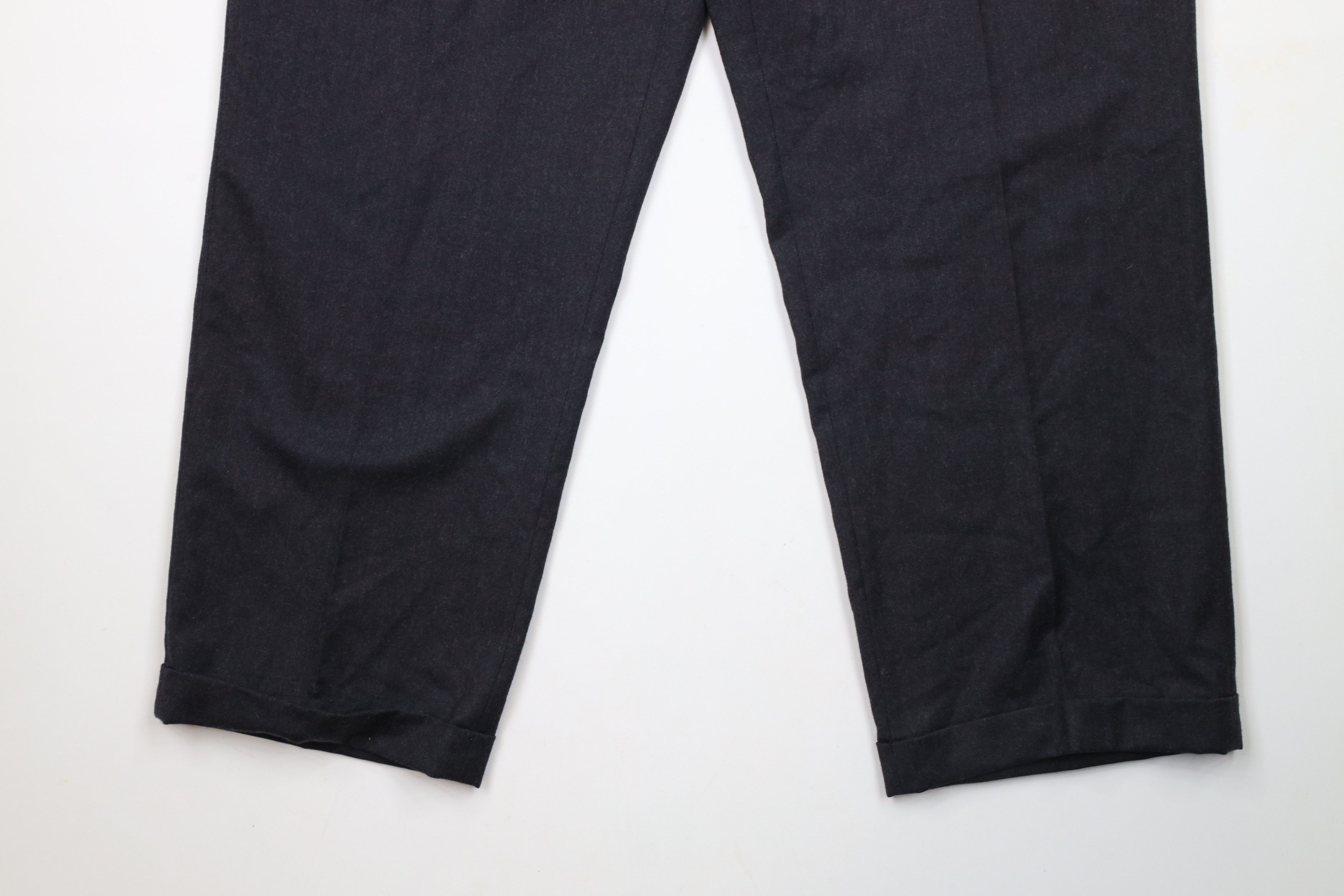 Vintage Vintage 90s Streetwear Worsted Wool Wide Leg Chino Pants Size US 34 / EU 50 - 4 Thumbnail