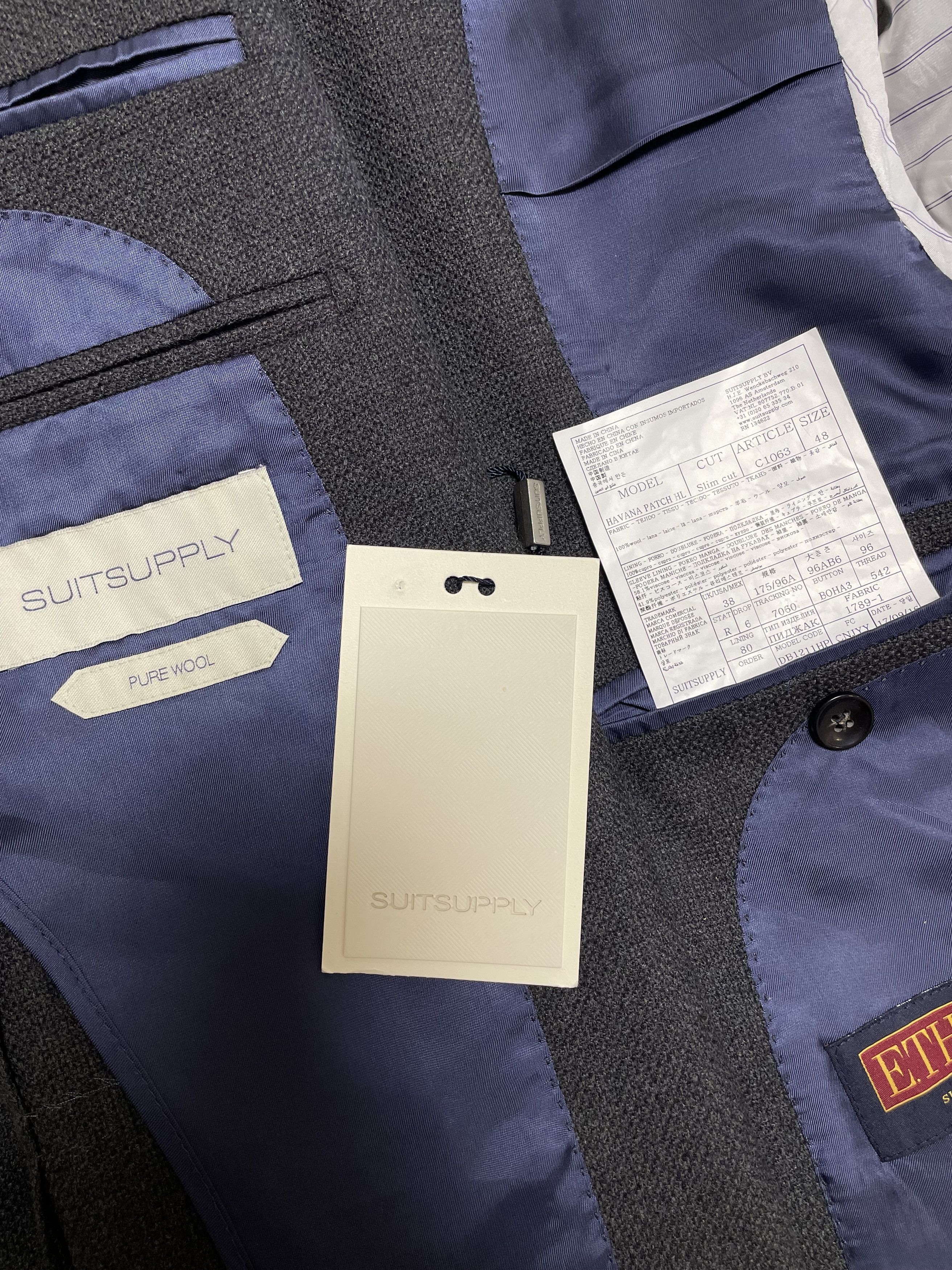 Suitsupply SUITSUPPLY Havana Patch HL Blazer Wool Jacket Suit Coat Size 38R - 12 Thumbnail