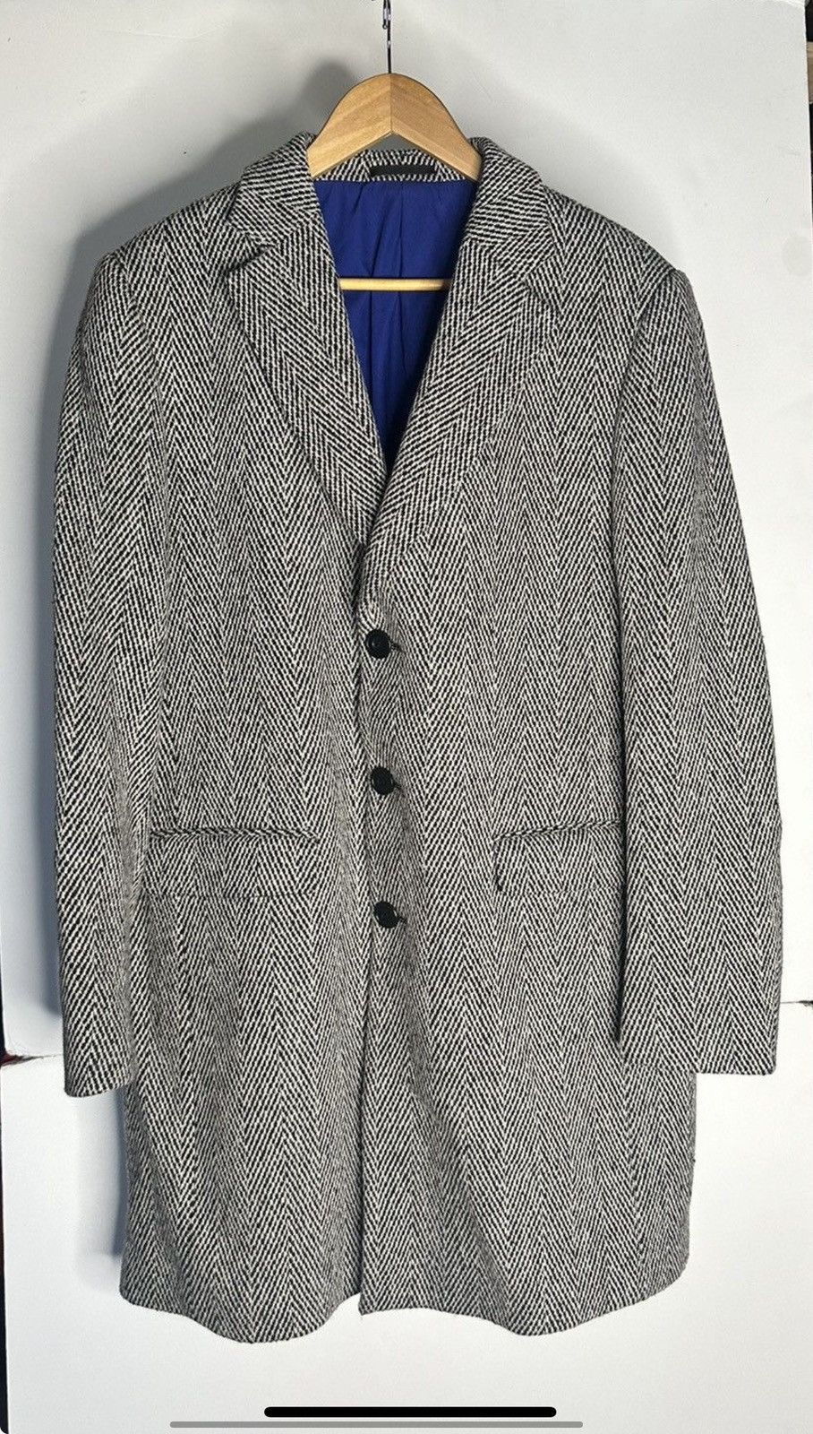 Etudes Etudes single breastedtweed overcoat Size US L / EU 52-54 / 3 - 1 Thumbnail