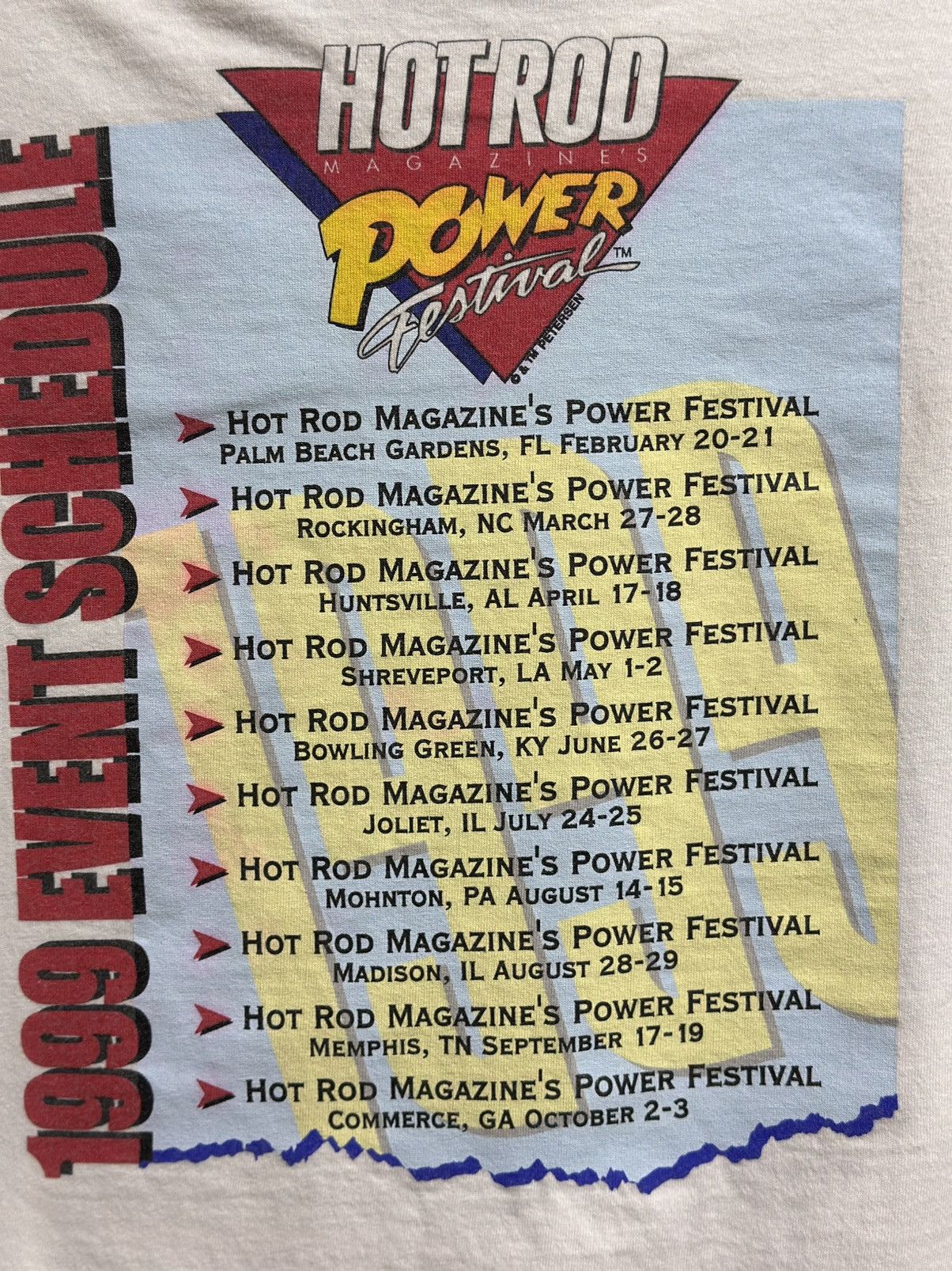 Jerzees Vintage Hot Rod Magazine’s Power Festival Faded Tee Size US XL / EU 56 / 4 - 8 Thumbnail