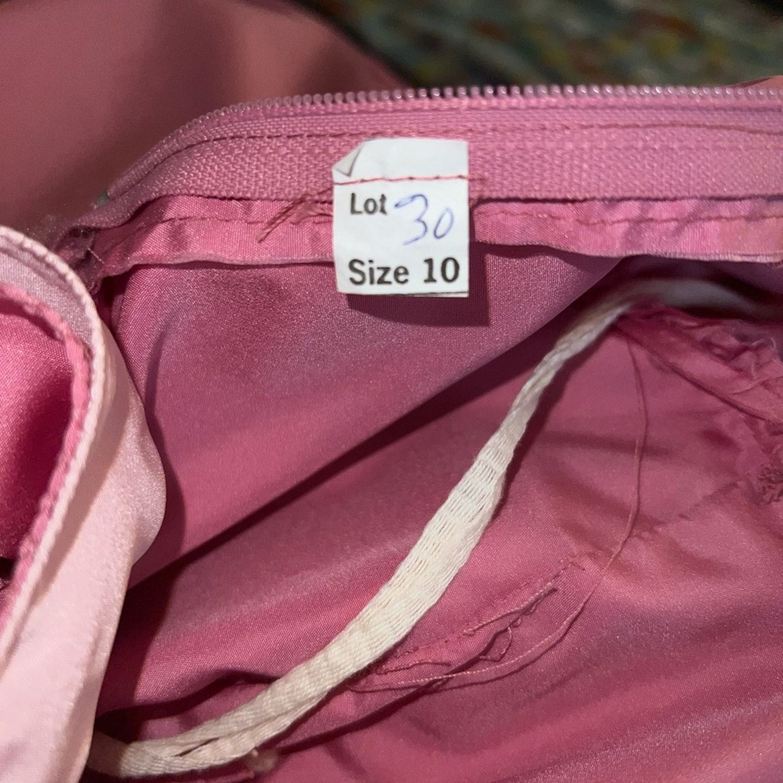 Vintage Darling Vintage 1970s Pink Taffeta Southern Belle Gown! Size L / US 10 / IT 46 - 6 Thumbnail
