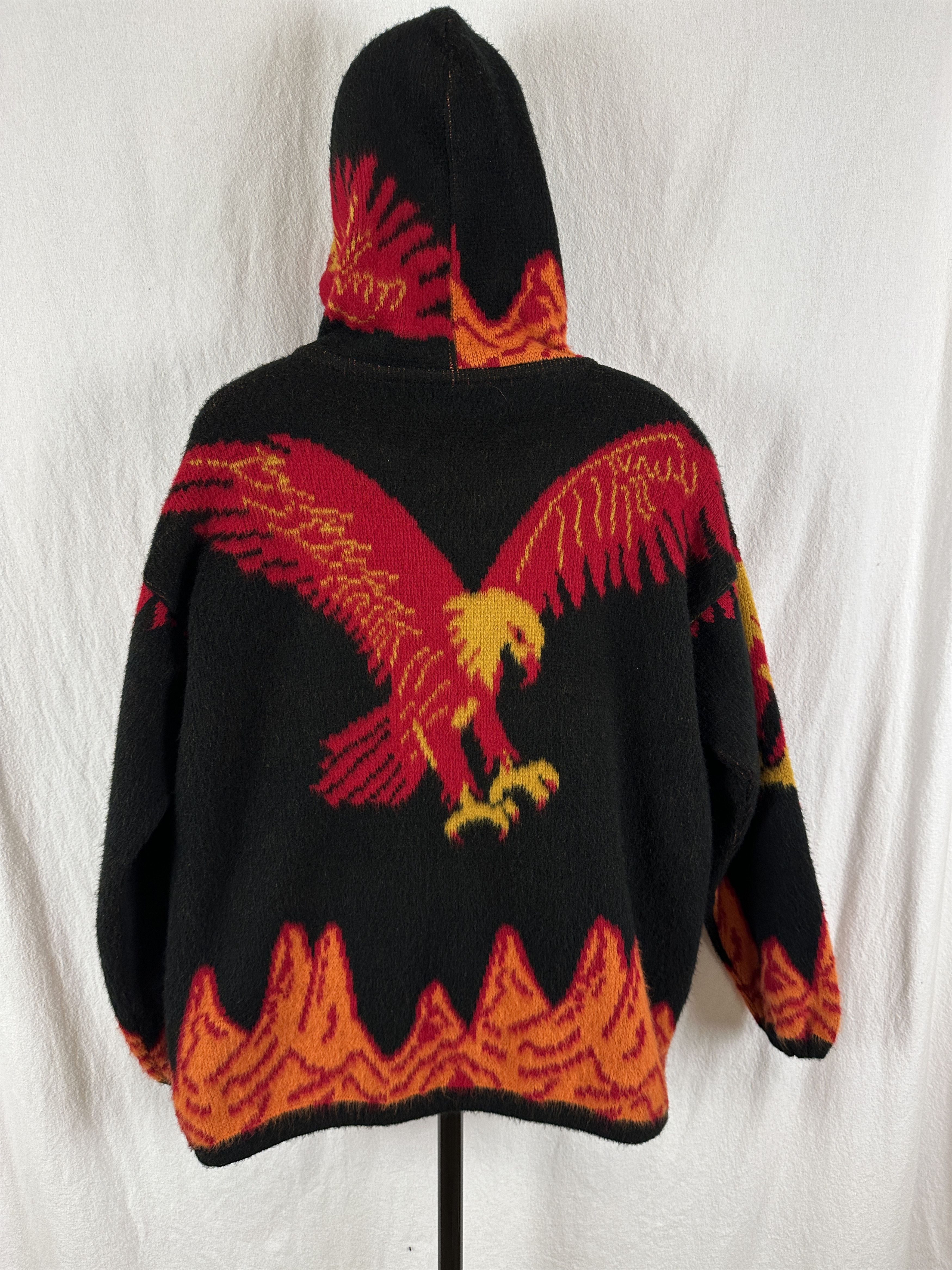 Other Vintage Eagle AOP Wool Zip Hoodie Jacket Adult Medium Size US M / EU 48-50 / 2 - 7 Thumbnail