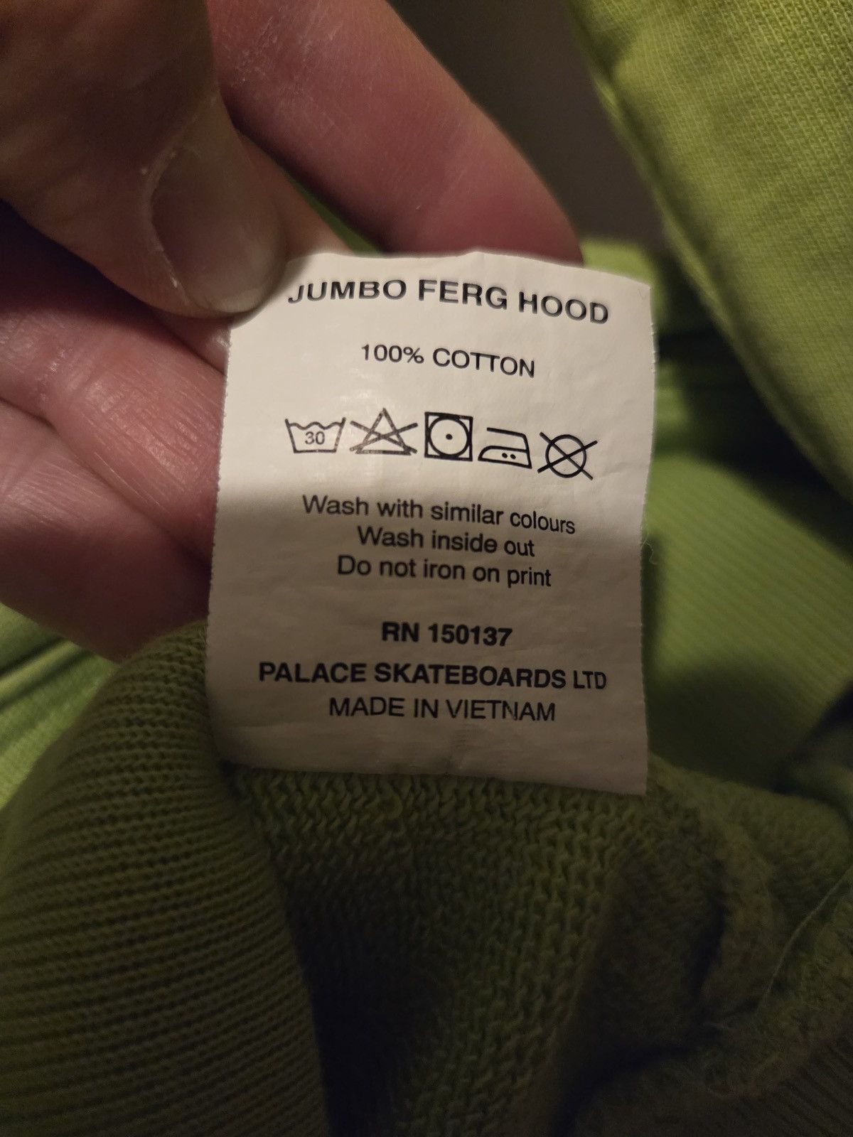 Palace Palace Jumbo Ferg HoodieLimeGreen Medium Tri Ferg Sweatshirt Size US M / EU 48-50 / 2 - 5 Thumbnail