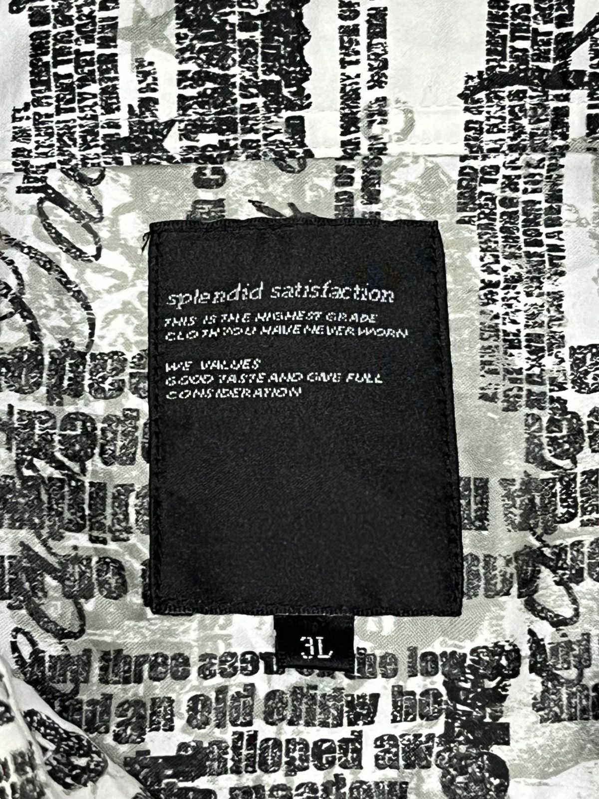 Splendid 🔥Vintage Splandid Satisfaction Punk Poem Full Print Shirt Size US L / EU 52-54 / 3 - 8 Thumbnail