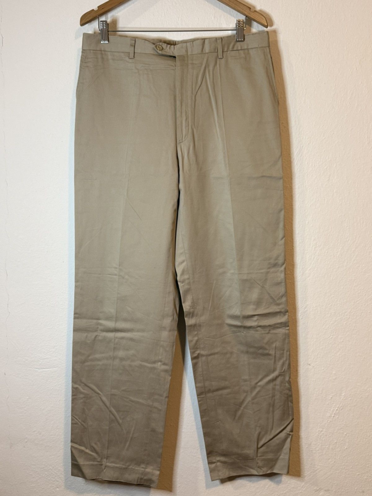 Brioni Brioni "Cortina" Luxury Dress Pants - Beige/Tan Plaid Size US 34 / EU 50 - 1 Thumbnail