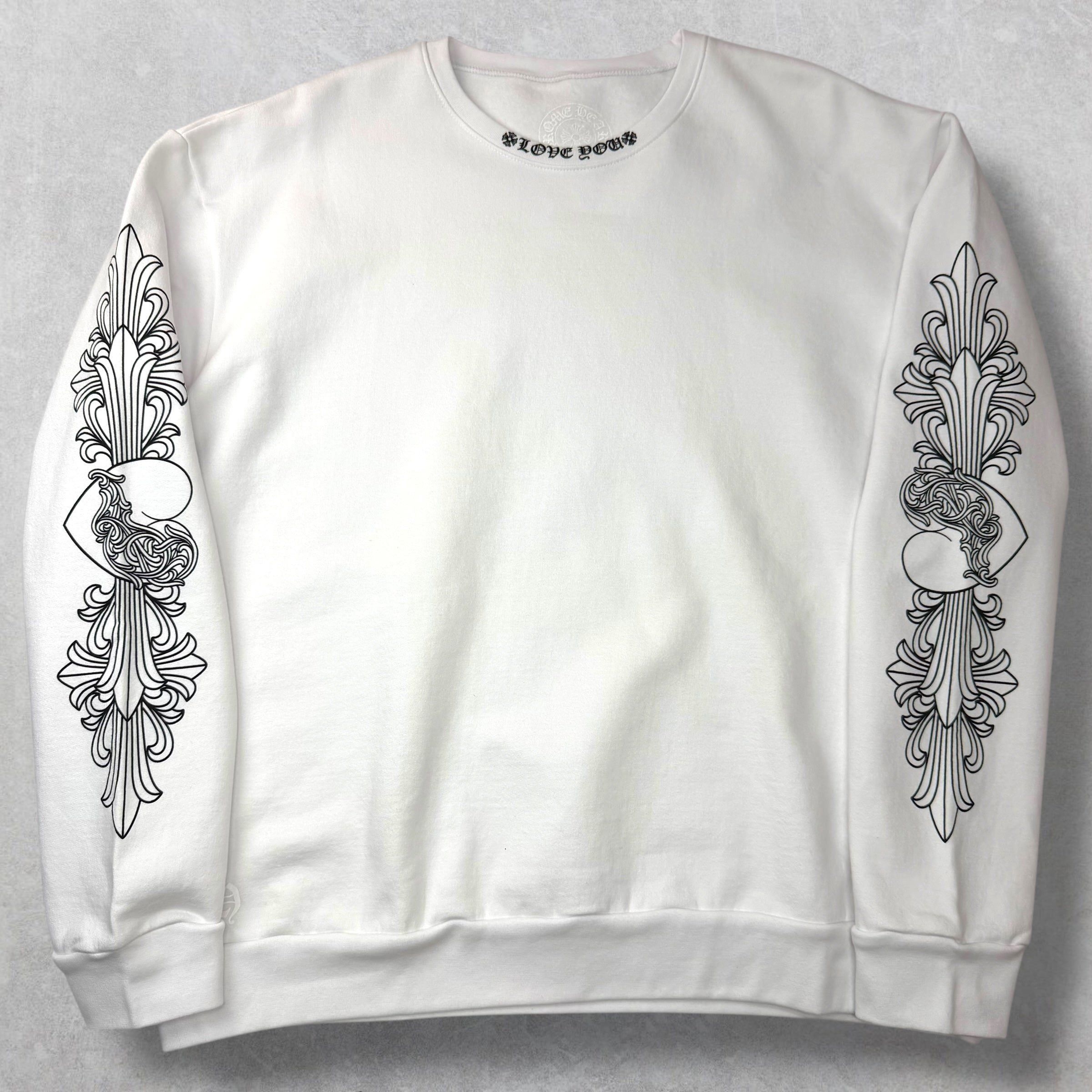 Chrome Hearts Chrome Hearts Love You Floral Crewneck L Size US L / EU 52-54 / 3 - 1 Thumbnail