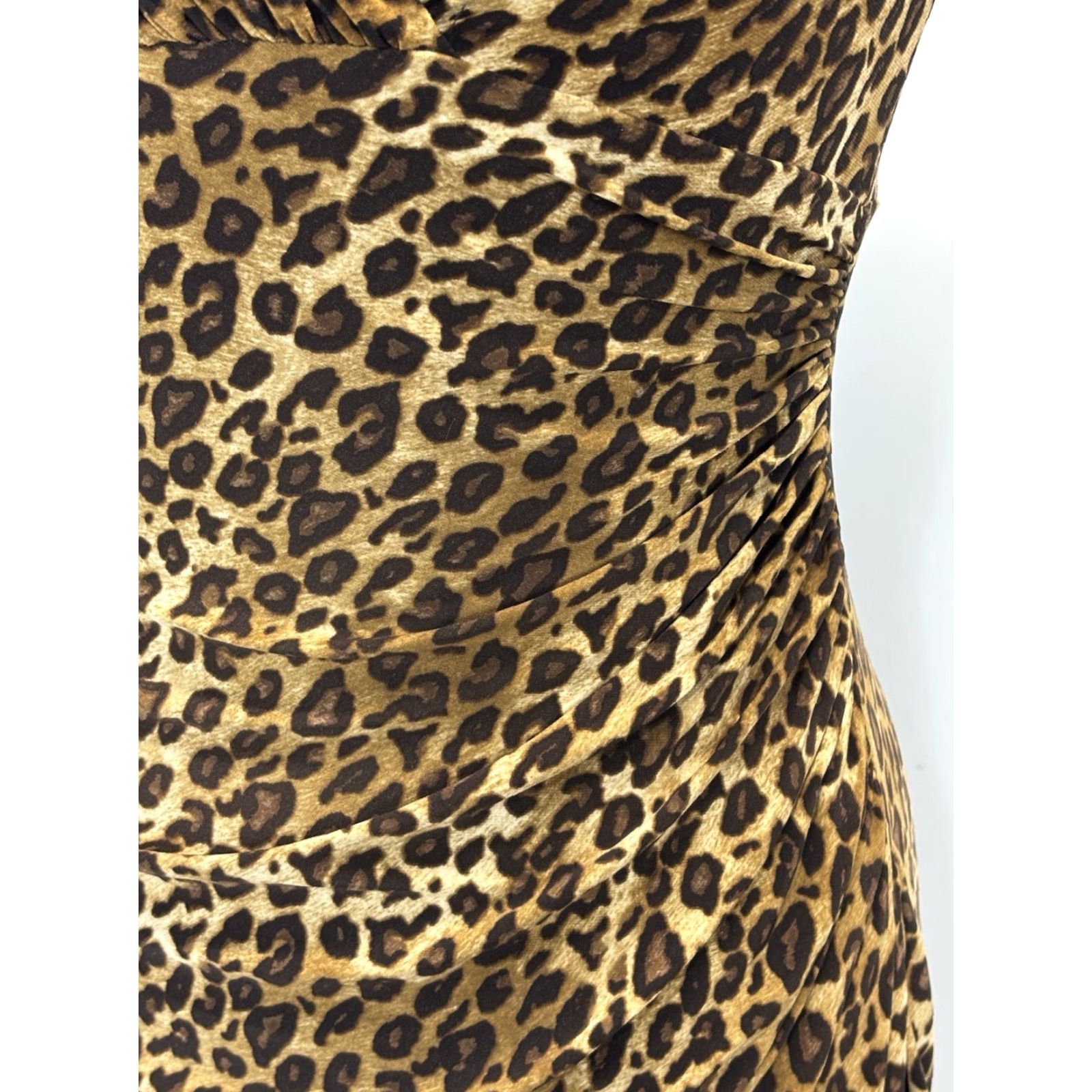 Ralph Lauren Lauren Ralph Lauren Faux Wrap Dress Sz 6p Petite Animal Print Leopard Stretch Size M / US 6-8 / IT 42-44 - 6 Thumbnail