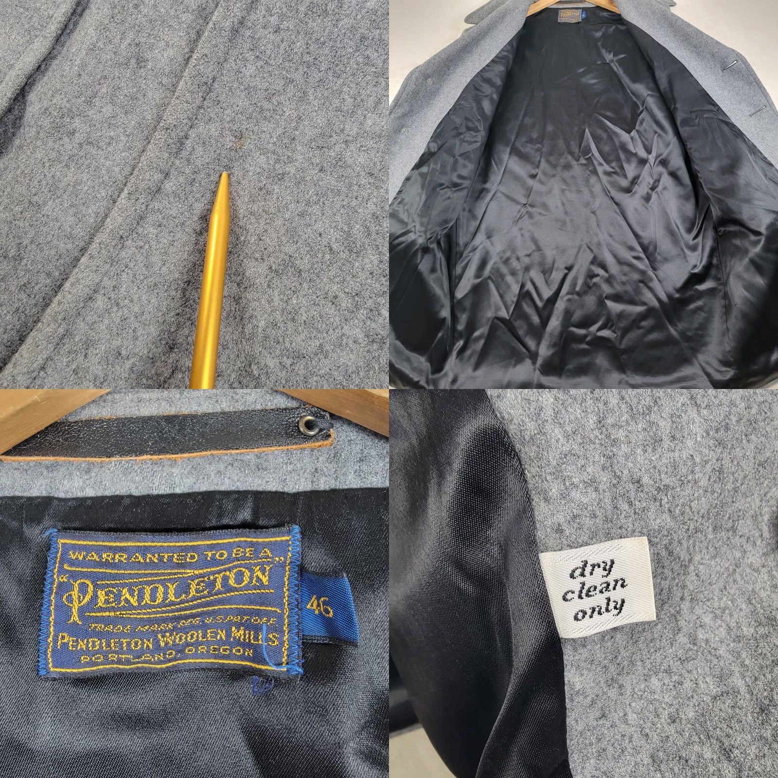 Pendleton Pendleton Jacket Mens 46 Gray Coat 100% Pure Virgin Wool Adult Outdoors Coat Size US S / EU 44-46 / 1 - 8 Thumbnail