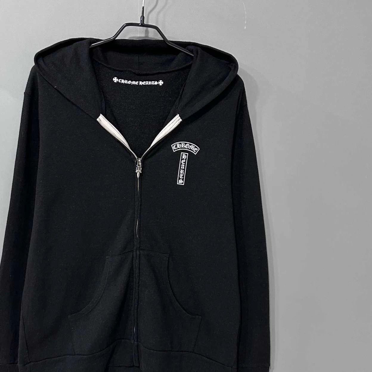 Chrome Hearts Chrome Hearts Black Big Cross Silver Zipper Vines Hoodie M Size M / US 6-8 / IT 42-44 - 2 Thumbnail