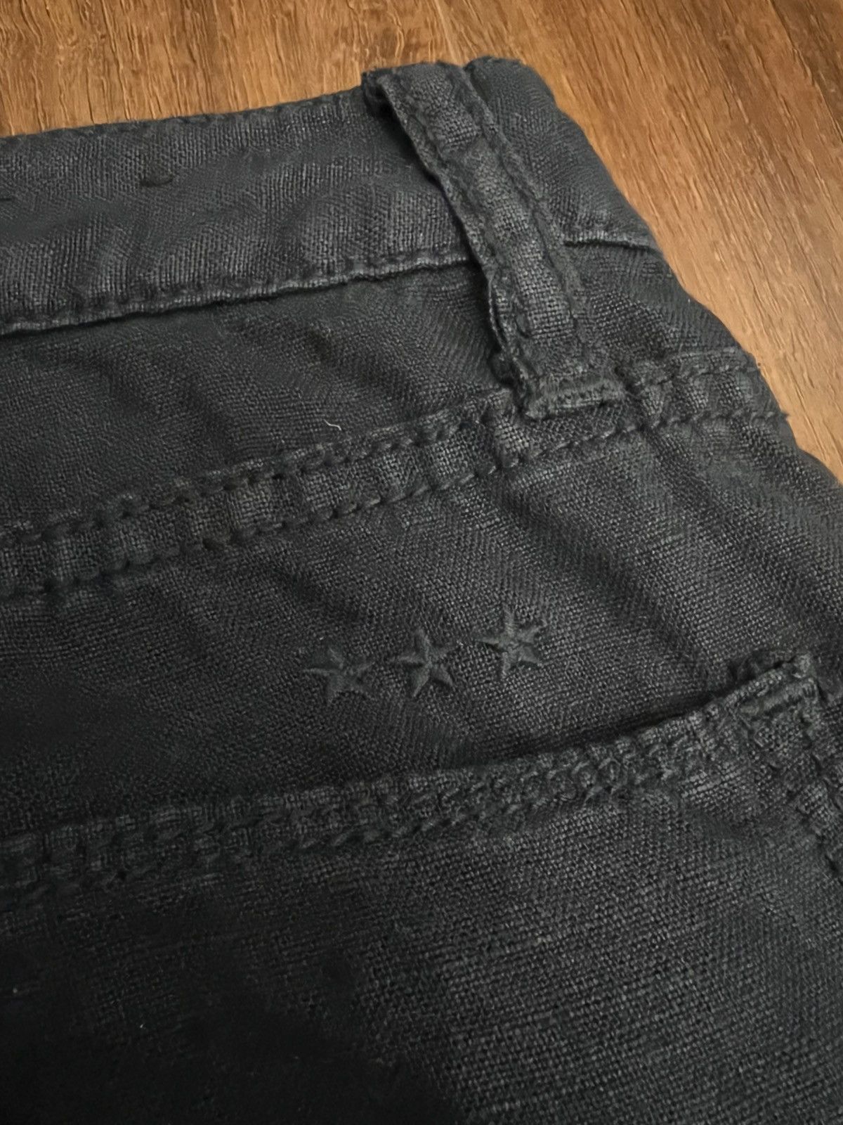 John Varvatos John Varvatos Classic Straight Fit Linen Pants in Navy Size US 33 - 8 Thumbnail