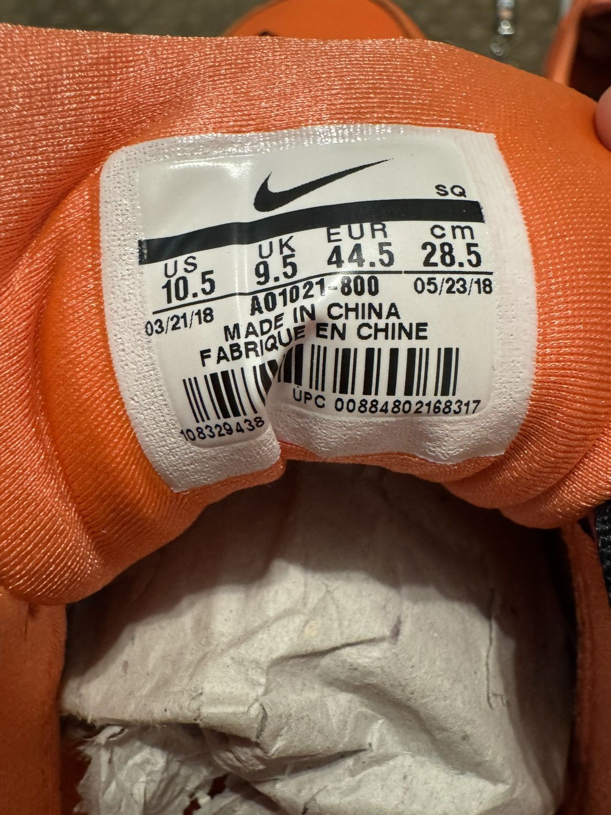 Nike Nike Air Max 1 Just Do It Pack Orange Size US 10.5 / EU 43-44 - 6 Thumbnail