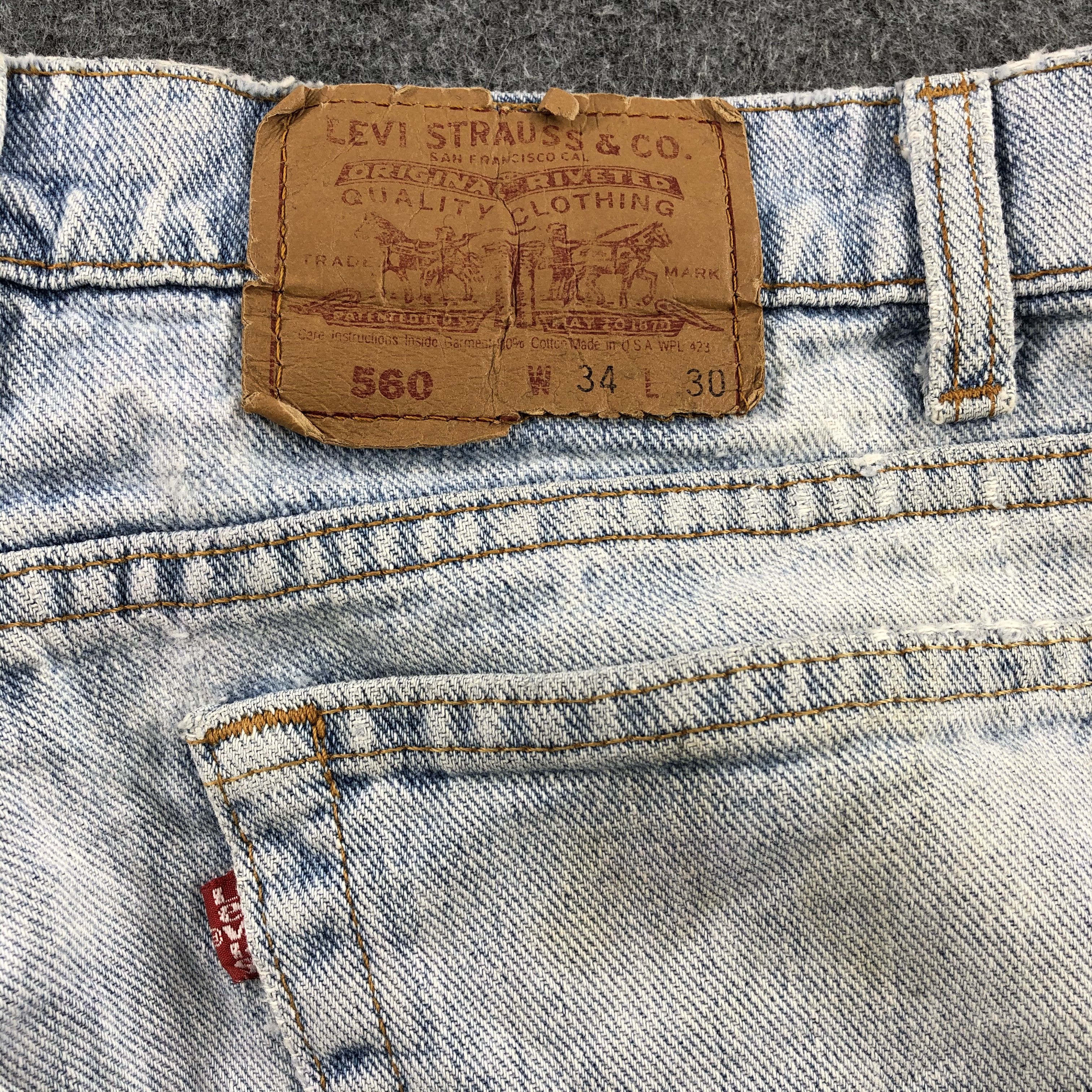 Levi's × Vintage Vintage 90s Light Wash Levis 560 Jeans-JM1706 Size US 33 - 6 Thumbnail
