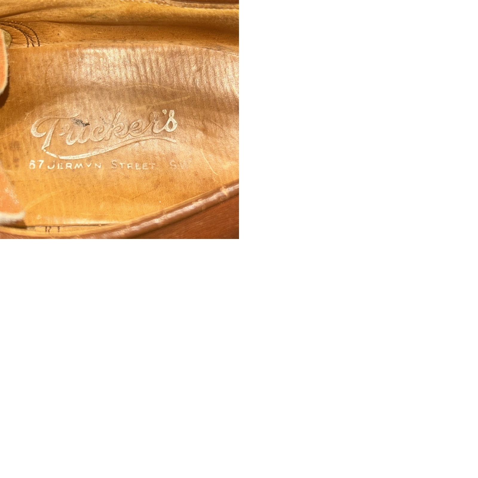 Tricker's VINTAGE Trickers Derby Shoes Men's Size 9 Tan Brown Leather Woodstock Handmade England Designer Size US 9 / EU 42 - 12 Thumbnail