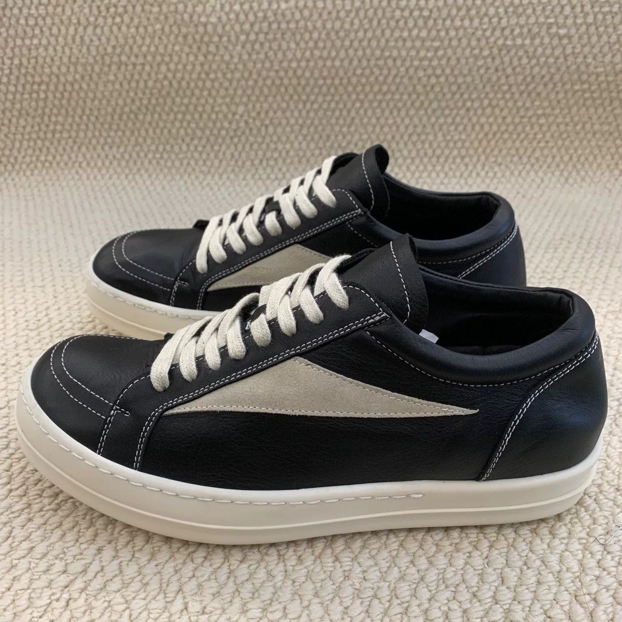 Rick Owens rick owens low-top fashion sneakers in black Size US 8.5 / EU 41-42 - 1 Thumbnail