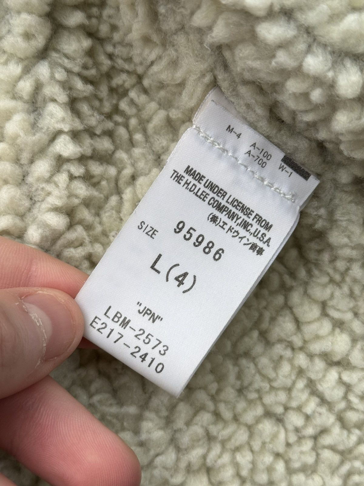 Lee × Number (N)ine number nine lee 91 B black corduroy shearling jacket size L Size US L / EU 52-54 / 3 - 7 Thumbnail