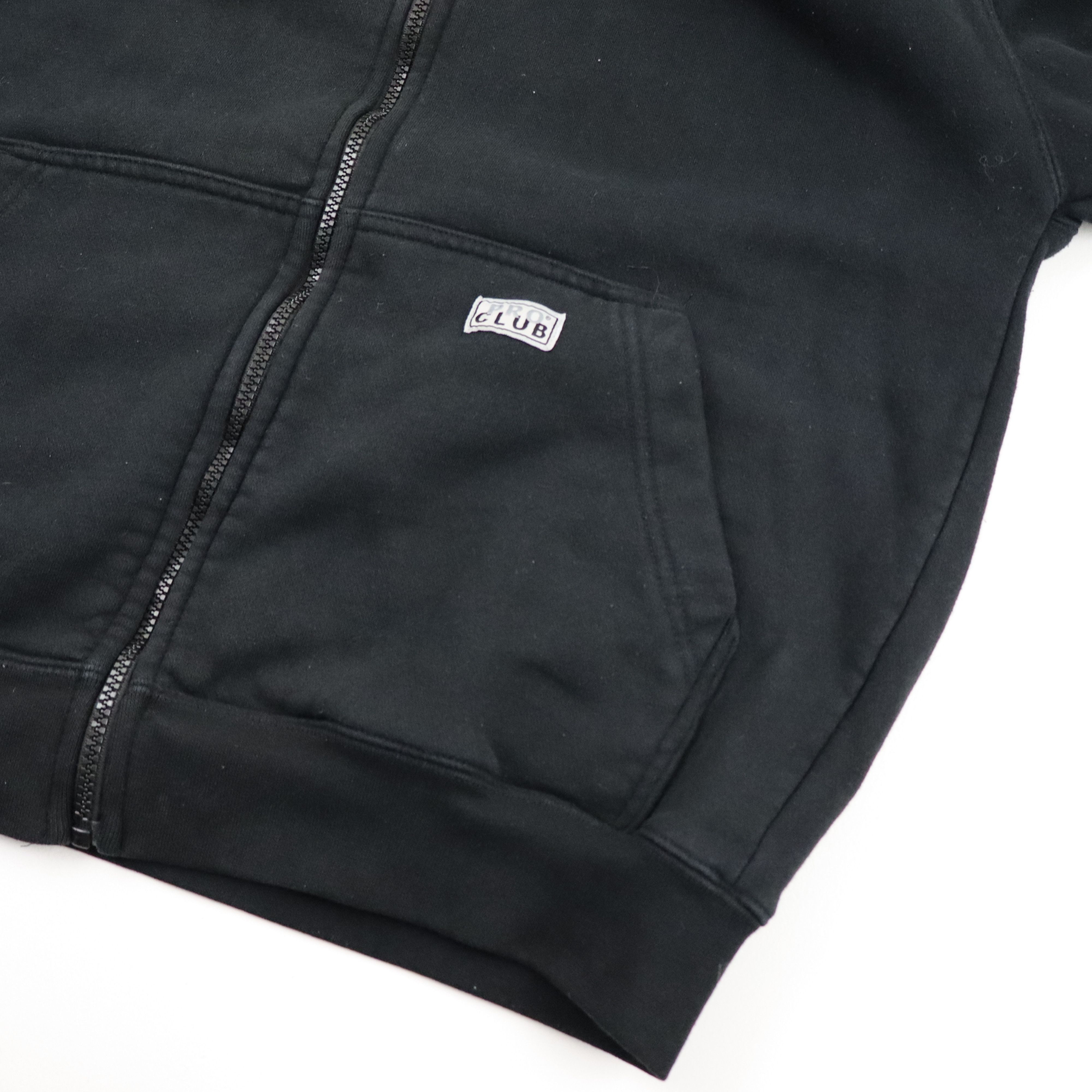 Ninth Hall × Vintage Boxy Baggy Distressed Black Zip Up Hoodie Mens Medium Size US M / EU 48-50 / 2 - 6 Thumbnail