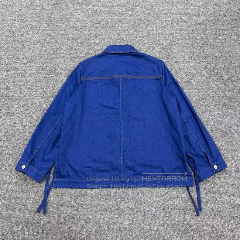 Loewe Loewe Blue Logo Patch Pocket Denim Workwear Jacket Size XS / US 0-2 / IT 36-38 - 2 Thumbnail
