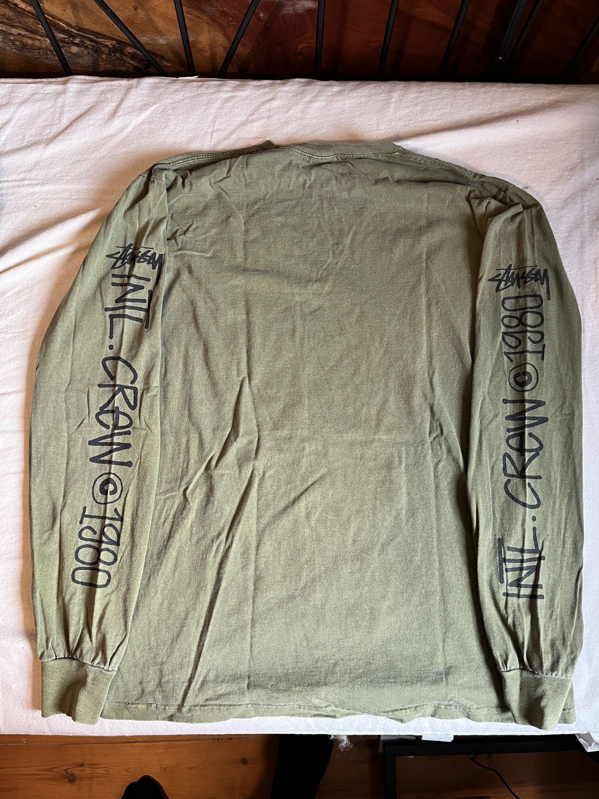 Stussy Stussy Longsleeve Green Tee Size US L / EU 52-54 / 3 - 2 Thumbnail