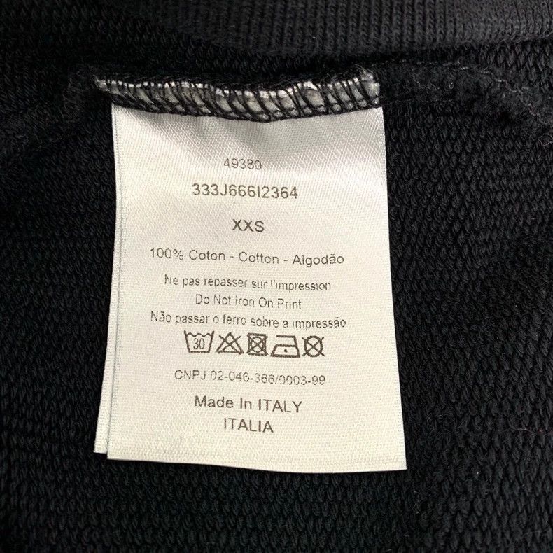 Dior Dior Logo slogan printed black round-neck cotton long-sleev Size US XXS / EU 40 - 7 Thumbnail