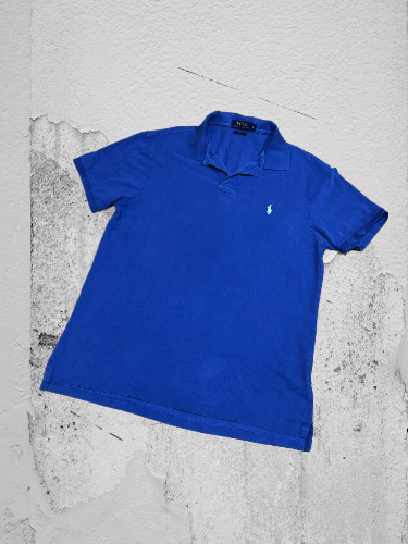Polo Ralph Lauren × Vintage Polo by Ralph Lauren Blue Shirt Pony Logo Preppy Size US L / EU 52-54 / 3 - 1 Thumbnail
