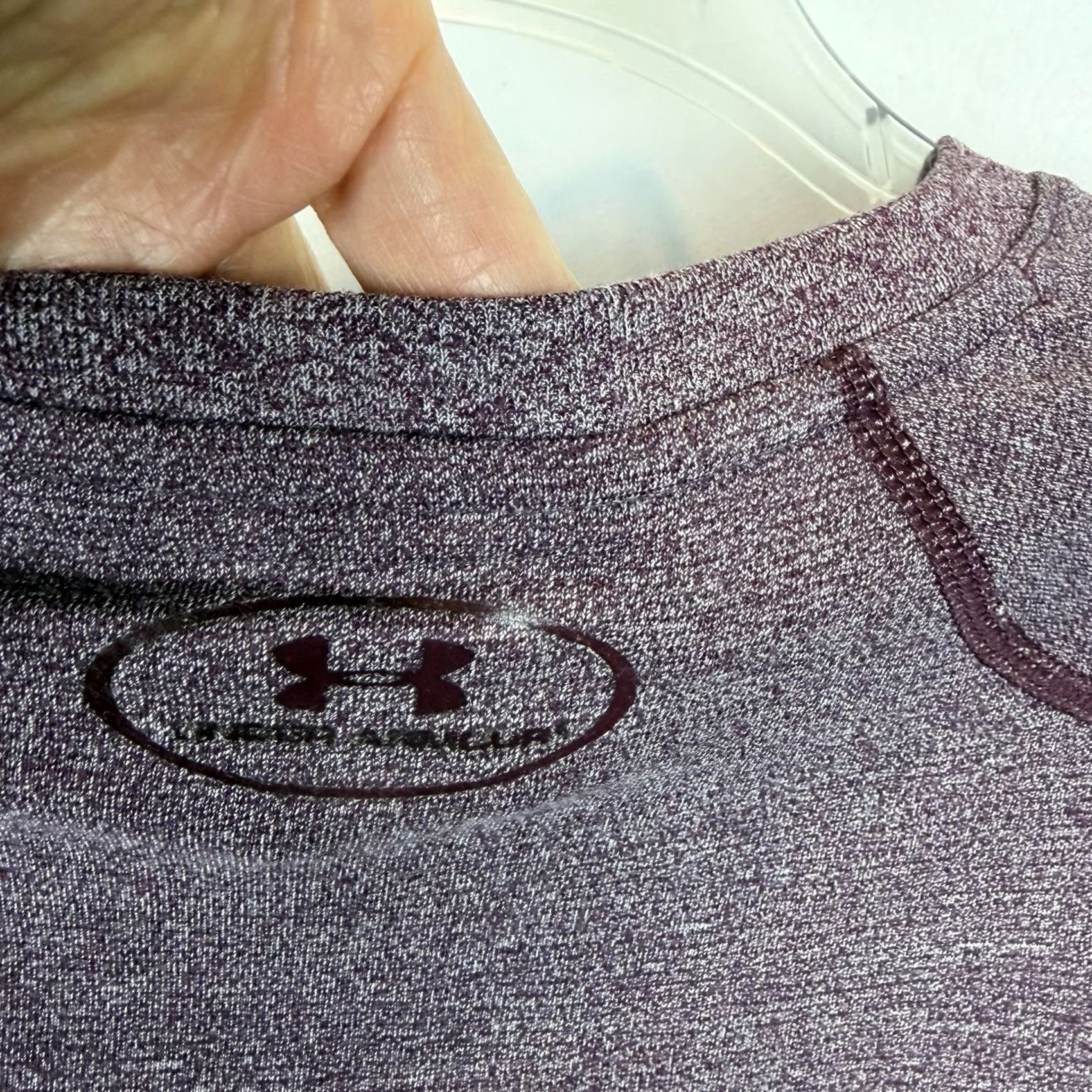 Under Armour Under Armour Threadborne Heatgear Shirt Mens Large Burgundy Loose Base Layer Size US L / EU 52-54 / 3 - 7 Thumbnail