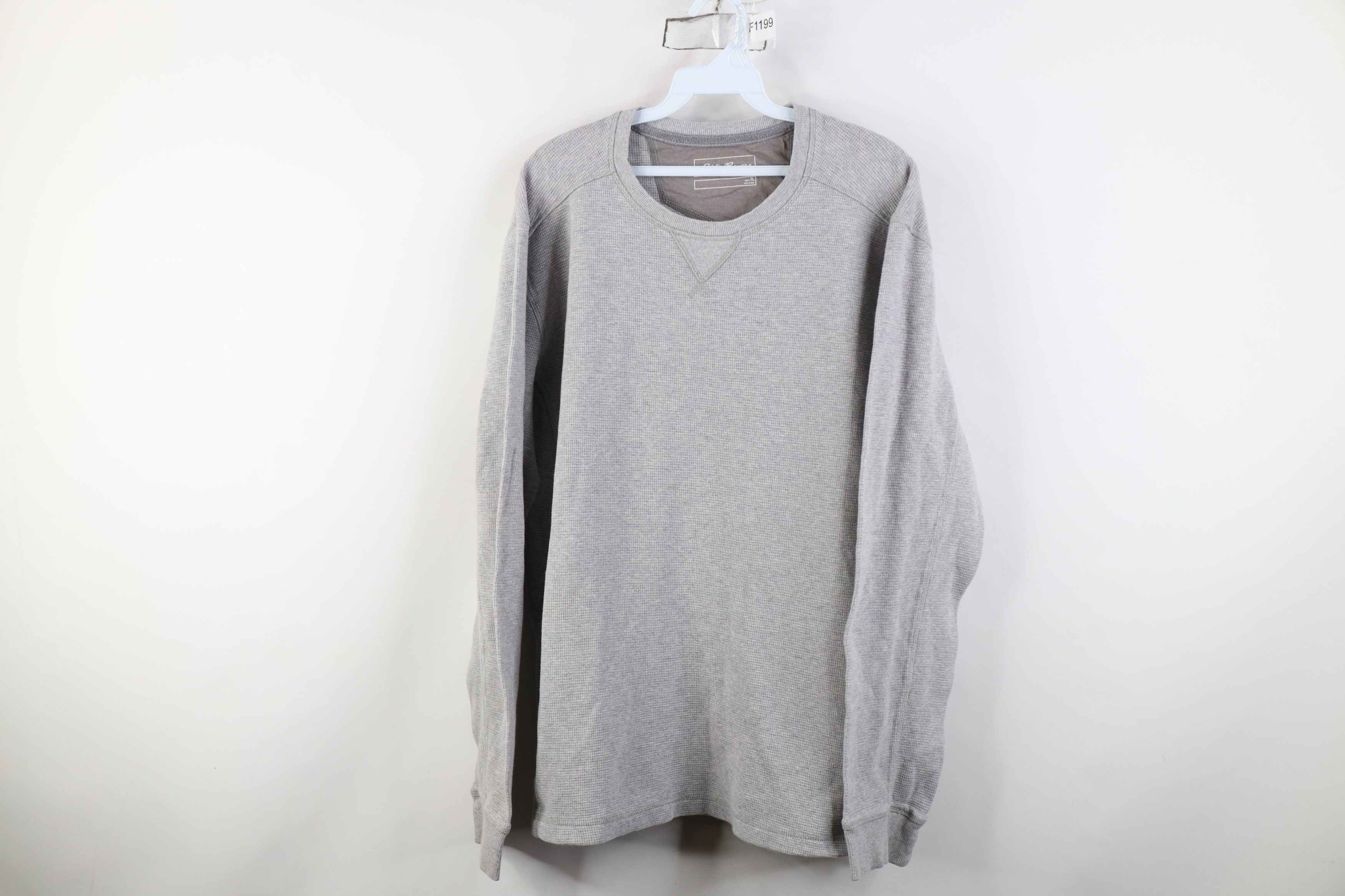Eddie Bauer Vintage Eddie Bauer Waffle Knit Long Sleeve T-Shirt Gray Size US L / EU 52-54 / 3 - 1 Thumbnail
