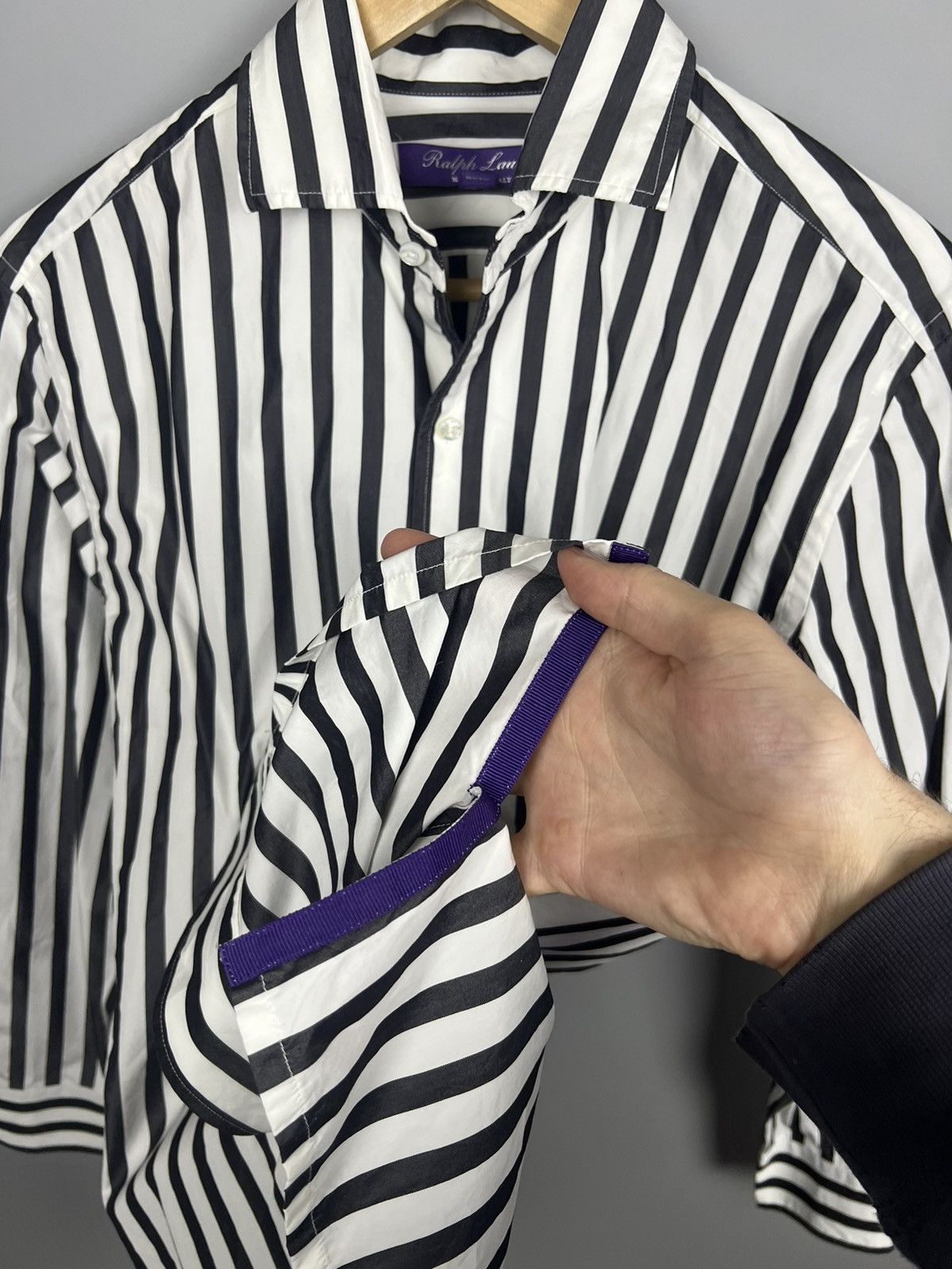 Ralph Lauren Purple Label Ralph Lauren Cotton Shirt stripe Rare Size S / US 4 / IT 40 - 7 Thumbnail