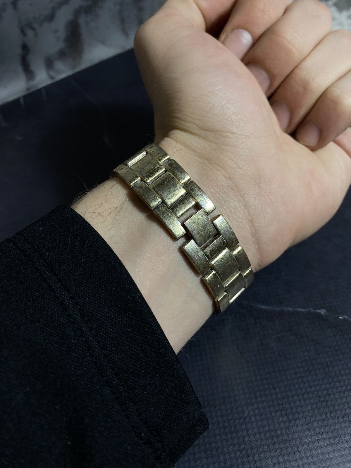 Vintage Gold-Tone Crystal Accent Watch japanese brand Size ONE SIZE - 5 Thumbnail