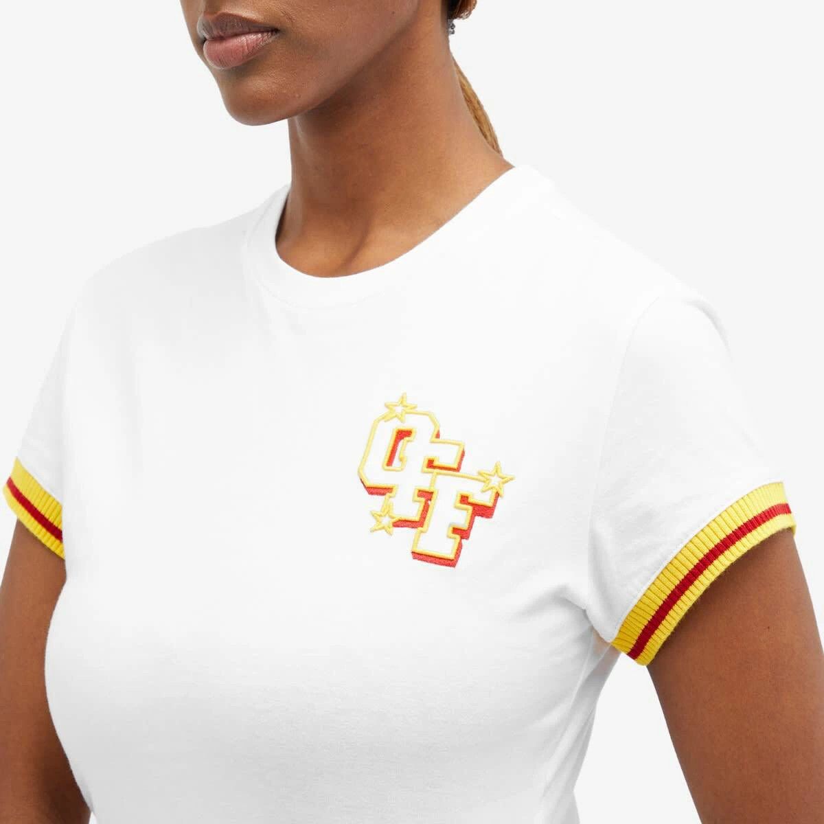 Off-White o1y1225 Logo Crewneck T-Shirt in White Size M / US 6-8 / IT 42-44 - 2 Thumbnail