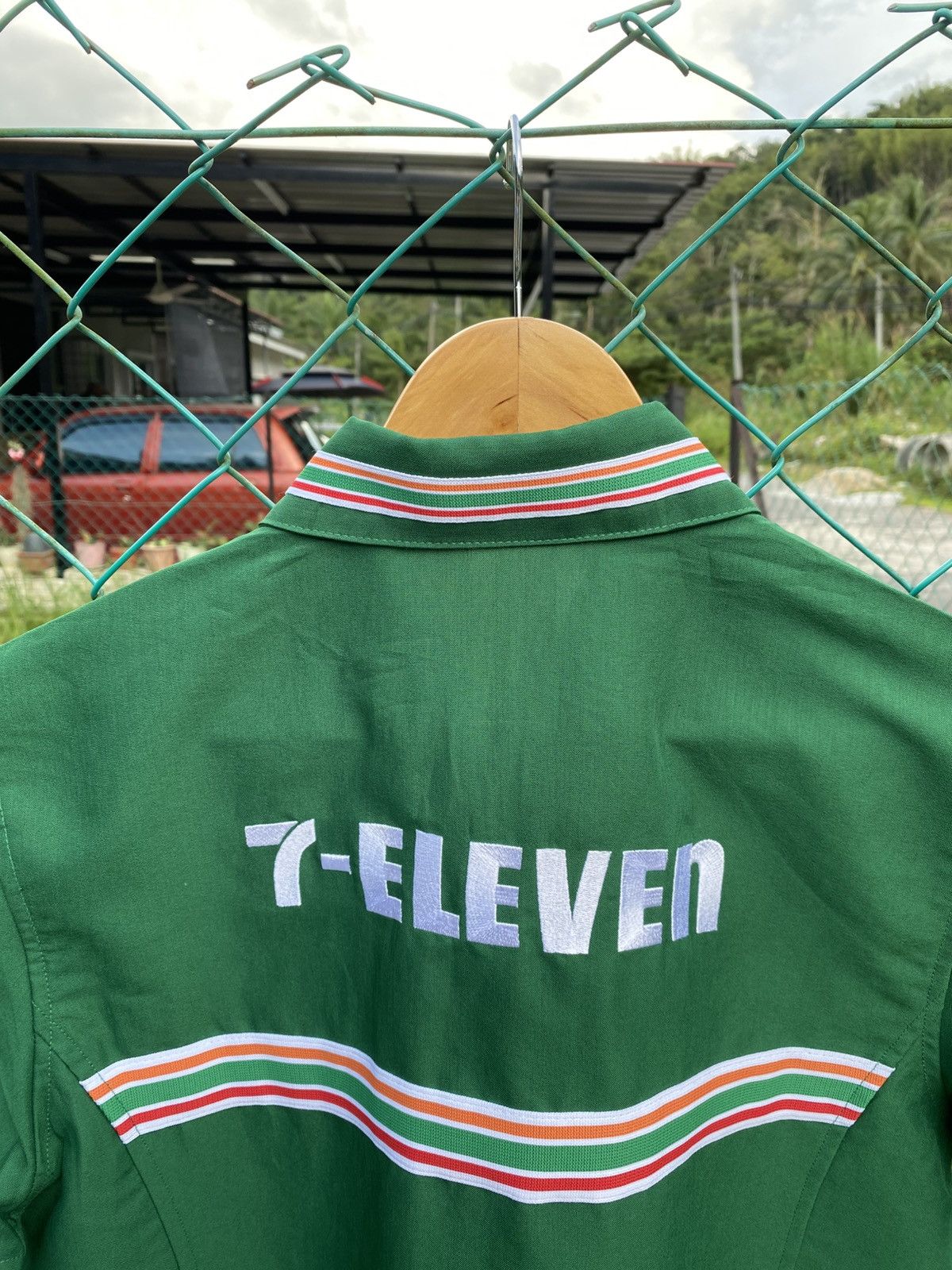 Japanese Brand Vintage 7-eleven woven spellout workshirt uniform Size US M / EU 48-50 / 2 - 7 Thumbnail