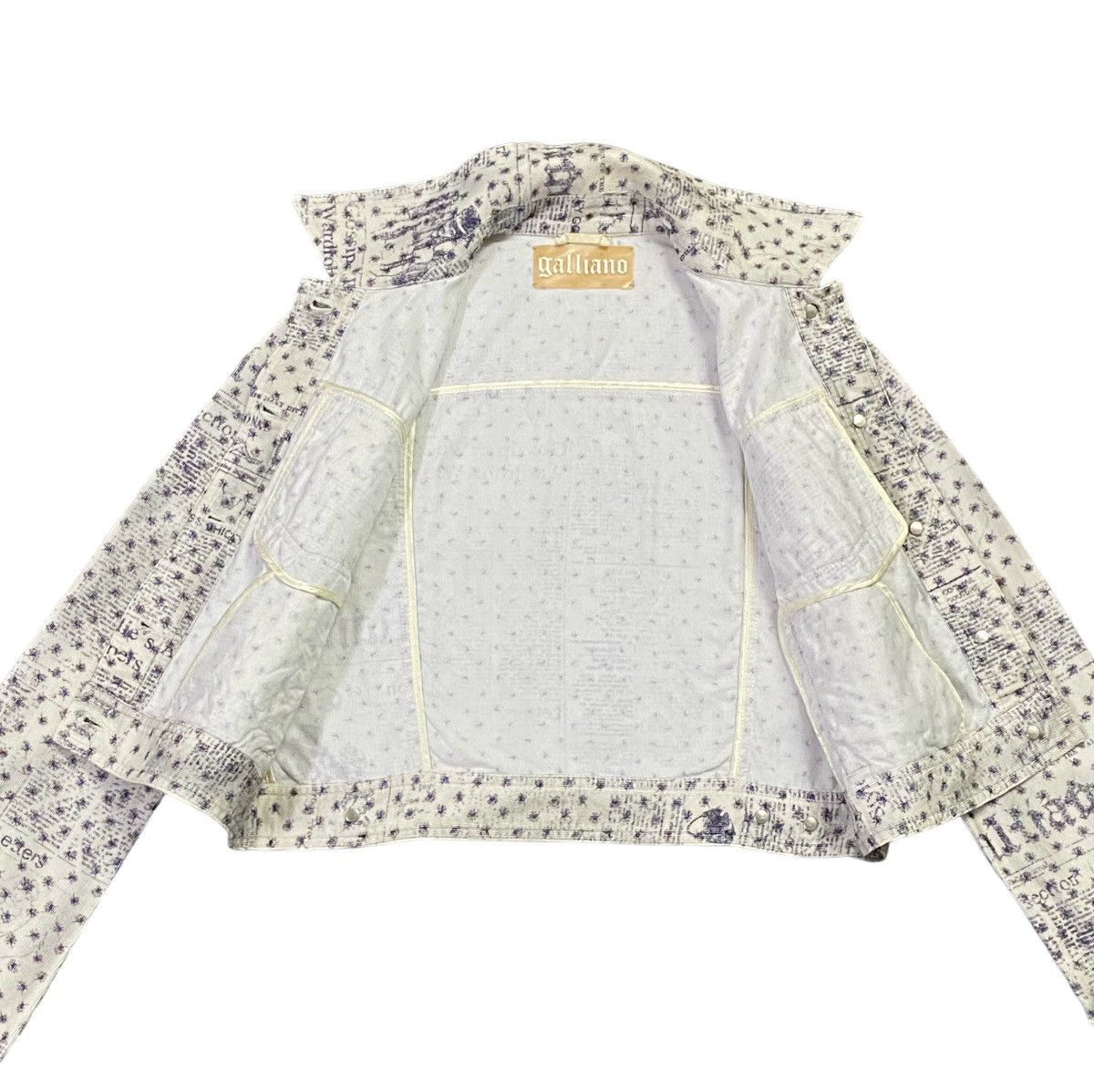 John Galliano Galliano Gazette Newspaper Corduroy Jacket Size M / US 6-8 / IT 42-44 - 24 Thumbnail