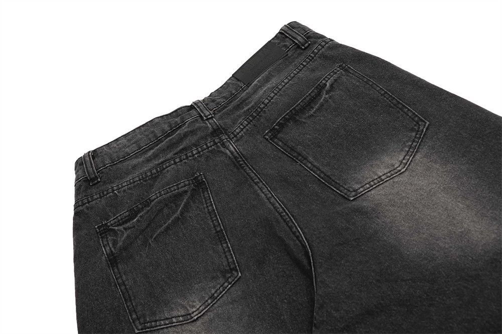 Japanese Brand × Jean Men's punk casual straight street retro distressed jeans Size US 34 / EU 50 - 5 Thumbnail