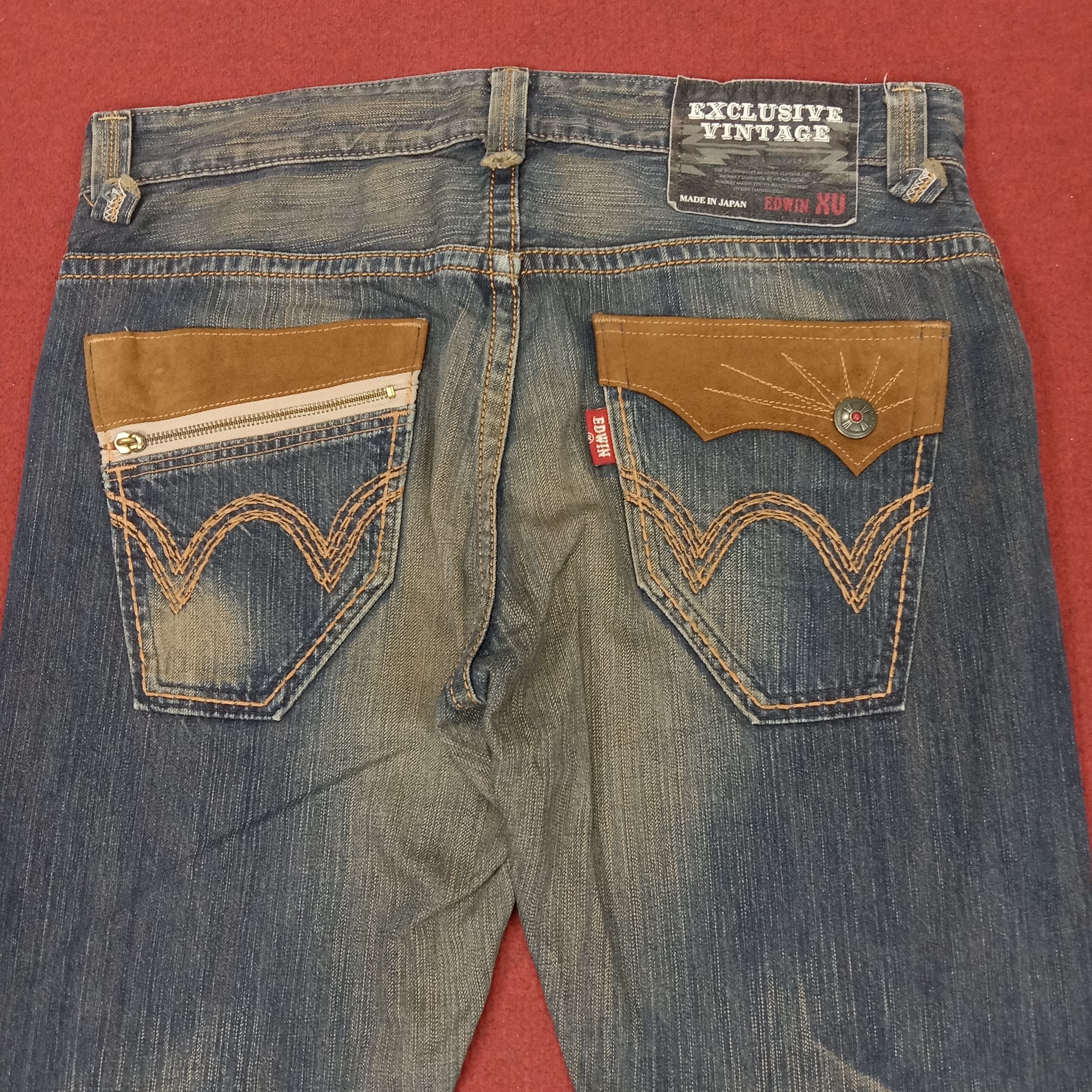 Edwin × Vintage Edwin Daily Streetwear Style Fashion Design Jeans Size US 36 / EU 52 - 2 Thumbnail