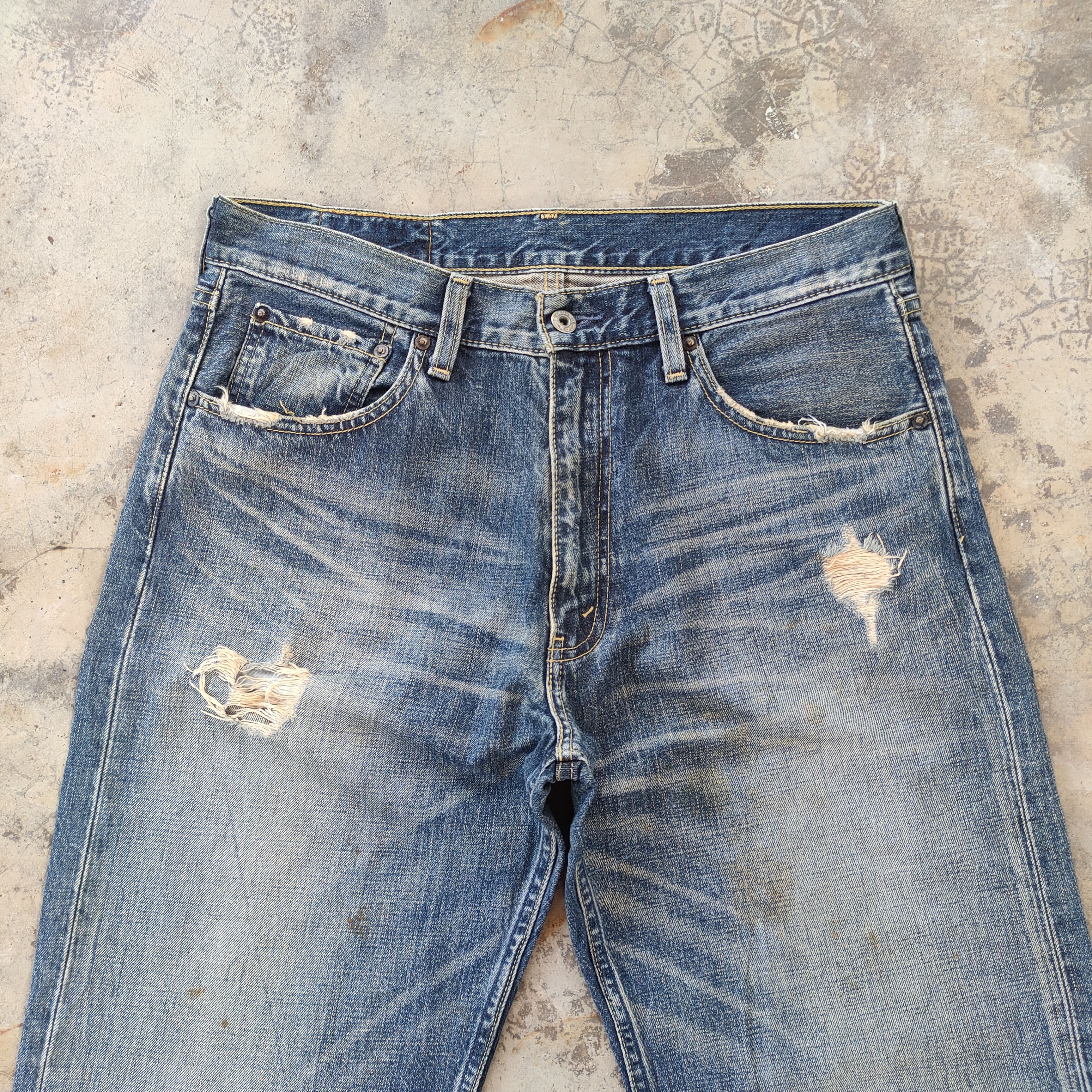 Levi's × Vintage W34 VINTAGE LEVI'S 503 DISTRESSED FADED JEANS DENIM PANTS Size US 34 / EU 50 - 4 Thumbnail