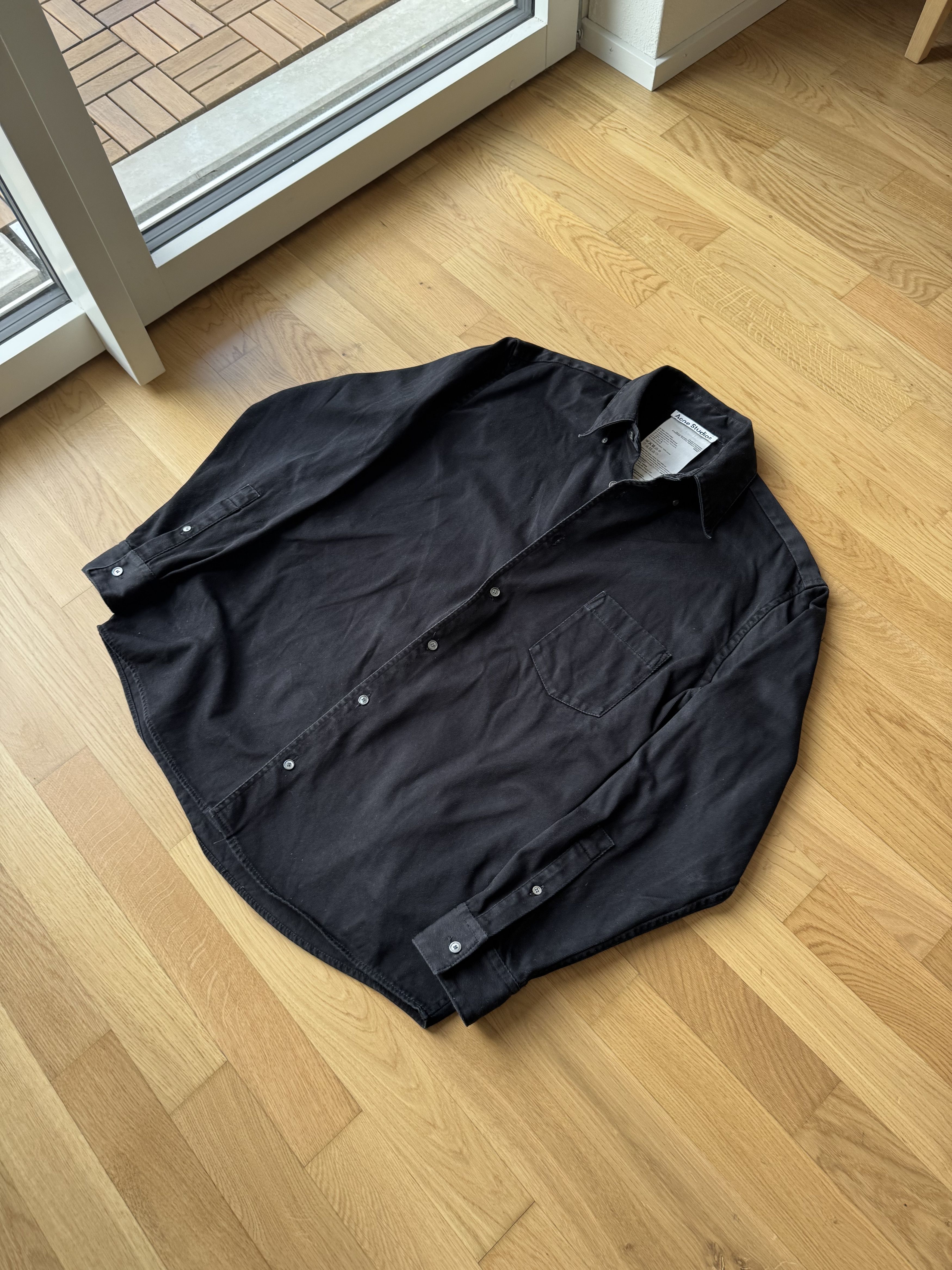 Acne Studios Acne Studios Odrox Cotton Twill Overshirt Size US S / EU 44-46 / 1 - 1 Thumbnail