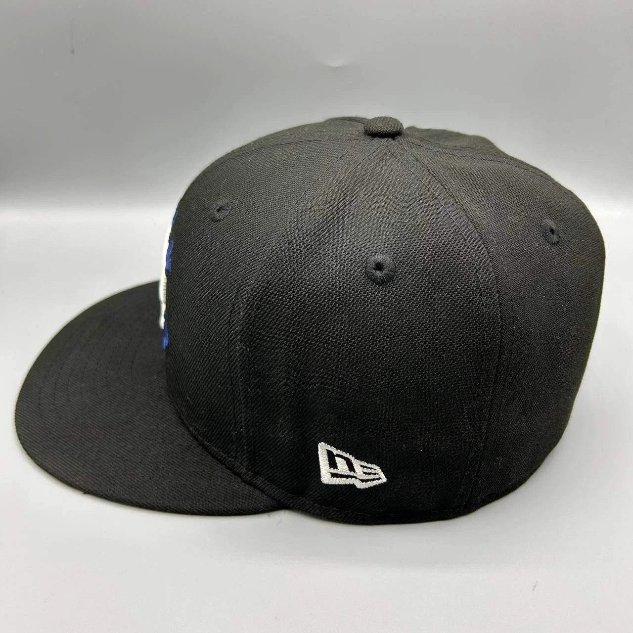 New Era Los Angeles LA Dodgers Hat Men 7 1/8 Black MLB Fitted Cap Size ONE SIZE - 8 Thumbnail